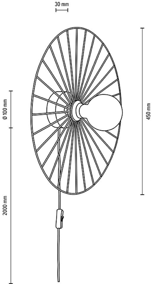 BRITOP LIGHTING Wandleuchte Antonella, Leuchtmittel wechselbar, ohne  Leuchtmittel, Dekorative Leuchte aus Metall, passende LM E27 / exkl., Made  in Europe, Produkt made in Europe