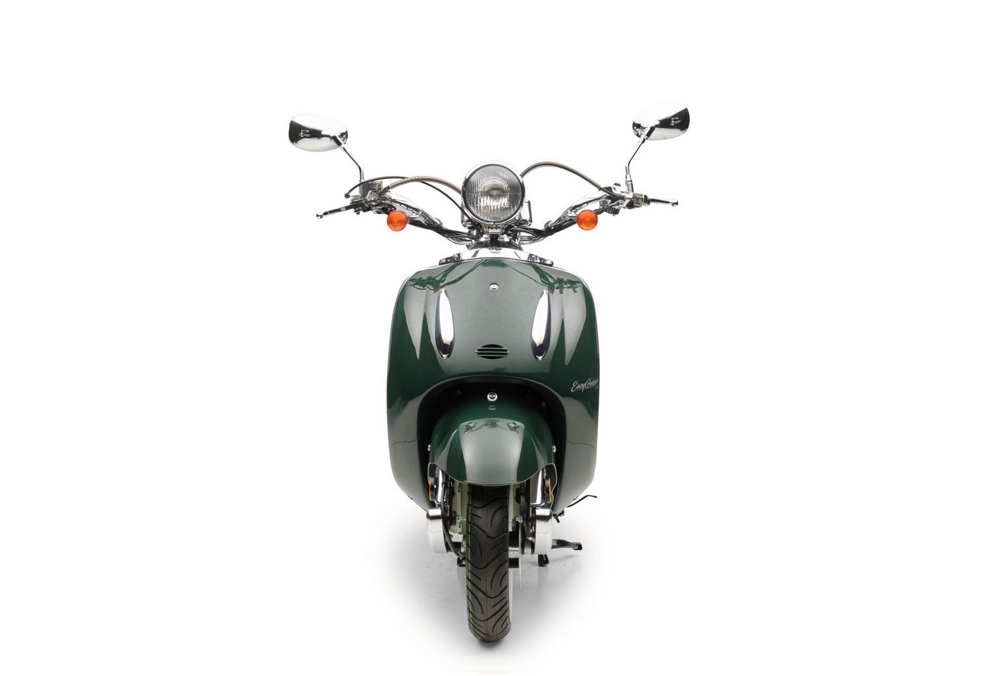 Thumbnail - Burnout Motorroller EasyCruiser Eco Dunkelgrün, 50 ccm, 45 km/h, Euro 5, Unverwechselbares Retro Design, Moped mit USB L...