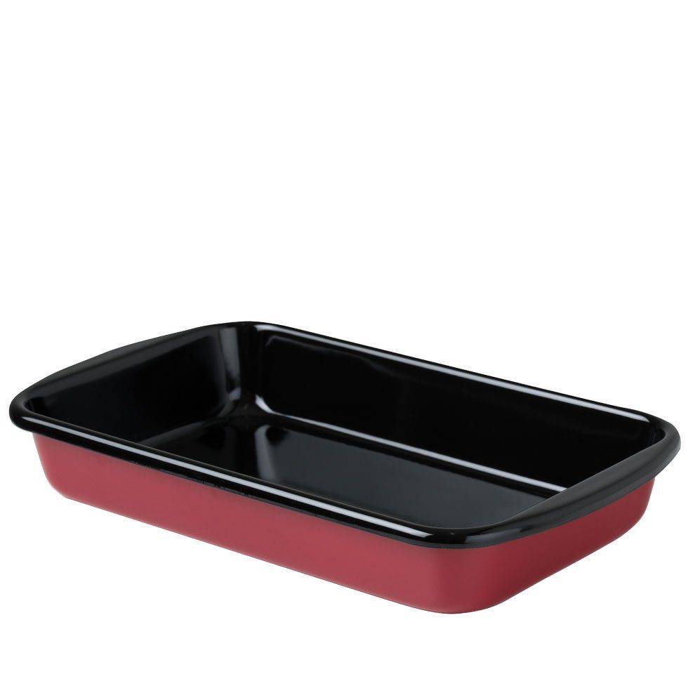 Riess Auflaufform Classic Color Rot, Emaille, 38 x 22,5 cm