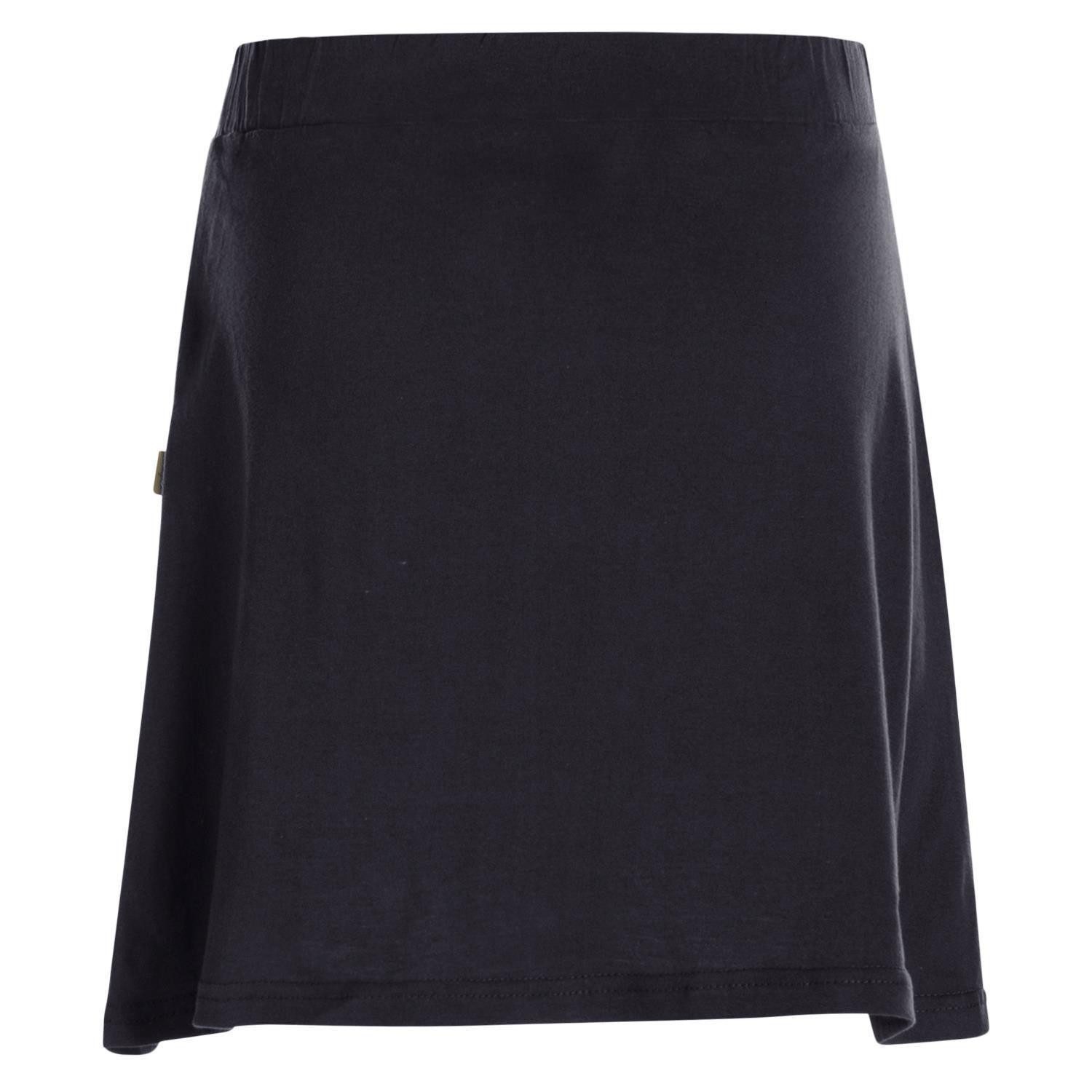 Vishes Minirock Kurzer Damen Basic-Rock Mini-Rock Baumwoll-Rock Einfarbig Schlicht Elfen, Hippie, Ethno Style