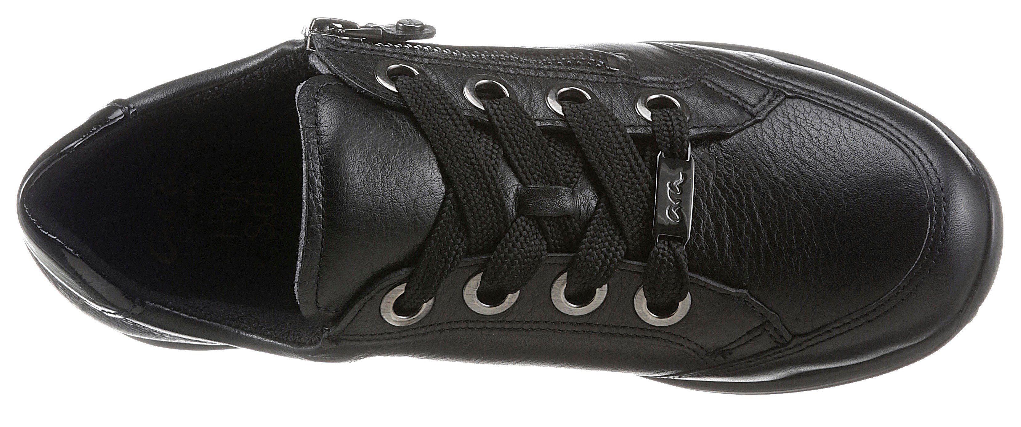 Ara OSAKA Sneaker schwarz weicher Schaftrandpolsterung, mit 046934 G-Weite