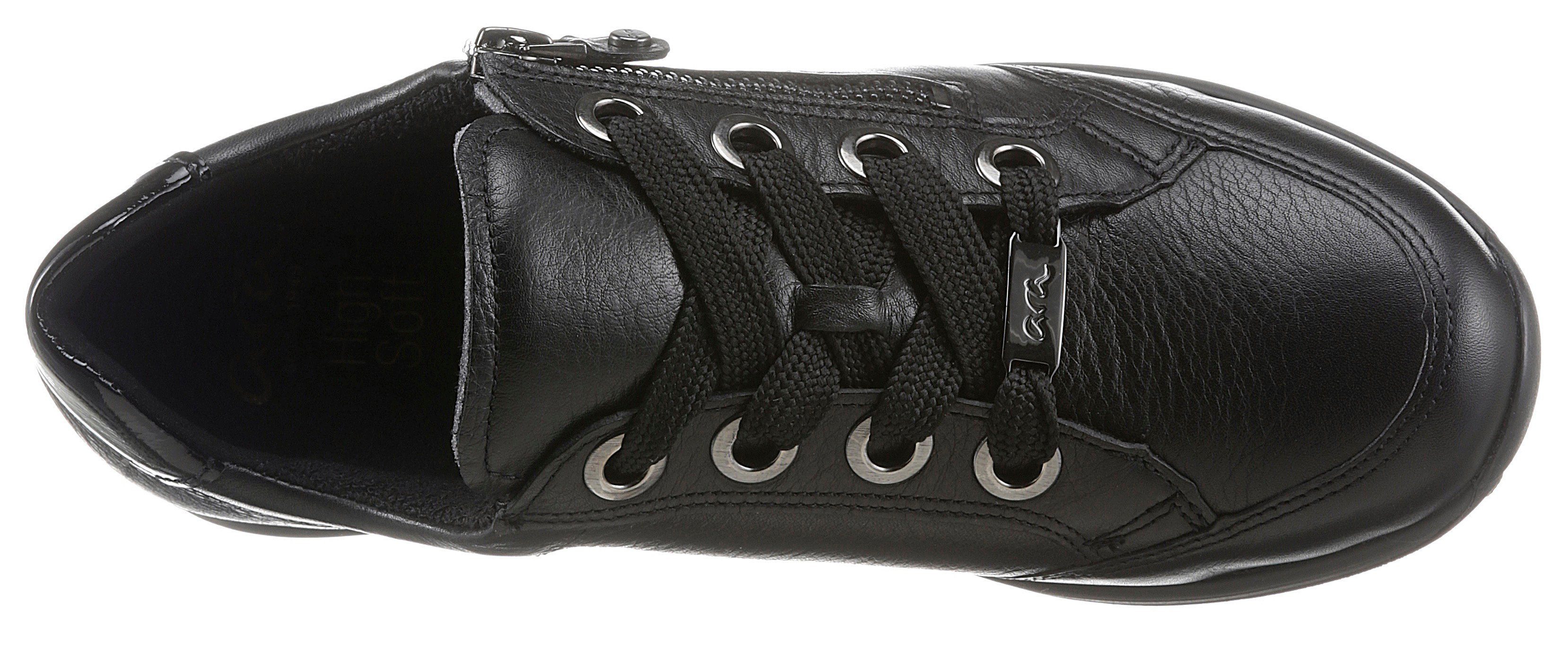 Ara OSAKA Sneaker Schaftrandpolsterung, G-Weite, Freizeitschuh, Halbschuh, Schnürschuh