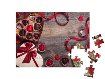 puzzleYOU Puzzle Von Herzen: Gourmet-Pralinen zum Valentinstag, 48 Puzzleteile, puzzleYOU-Kollektionen Festtage