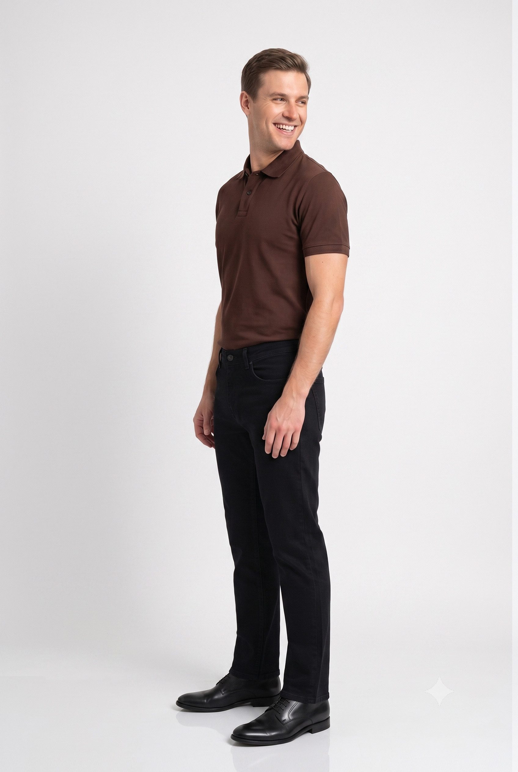 BlauerHafen Regular-fit-Jeans Herren Straight Fit Jeans Stretch Bequeme mit Slim Passform Super Flex – Bild 4 von 5