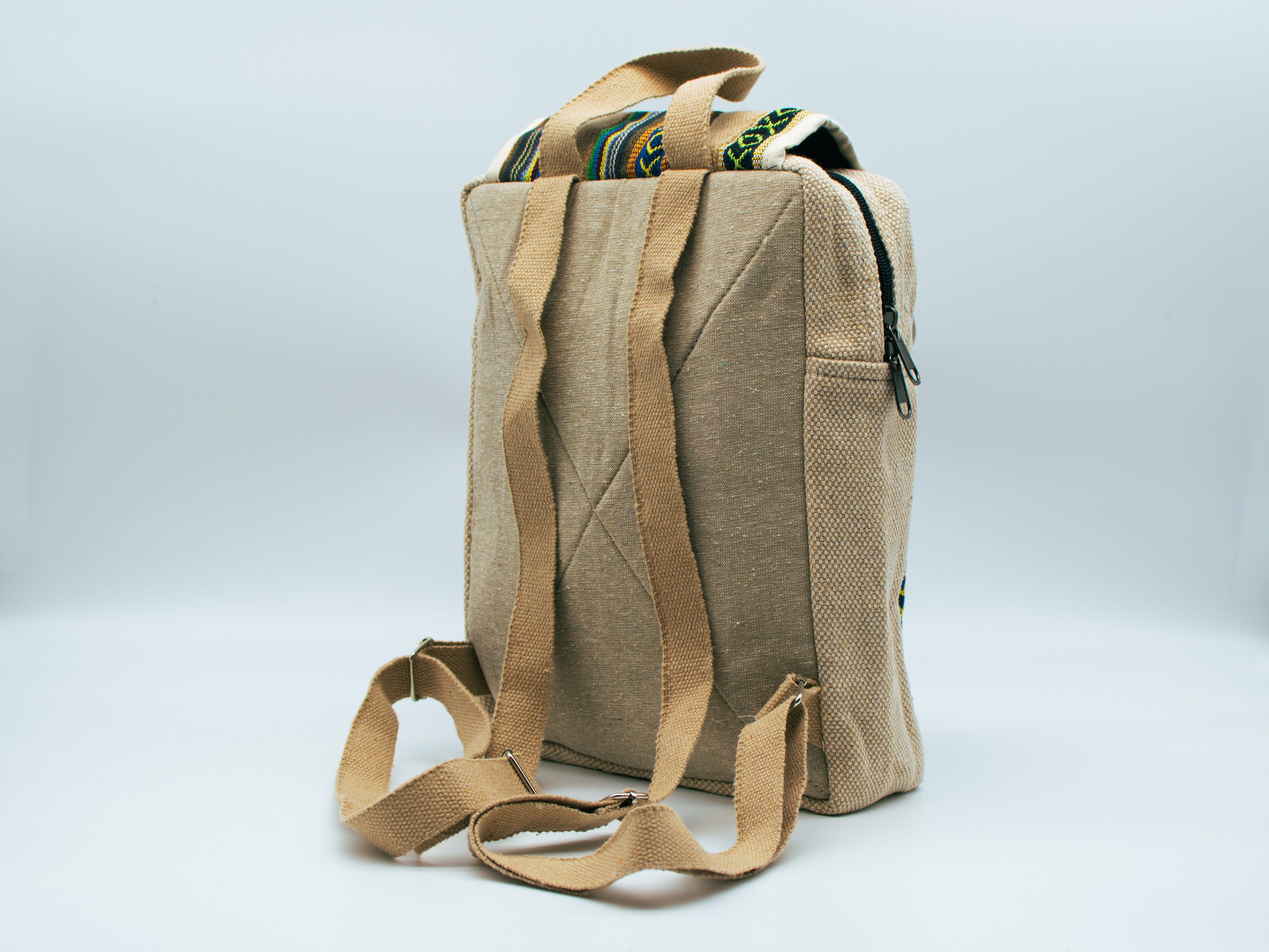 Aurelie Cityrucksack Kleiner City Ruckack, Hanfrucksack, aus nachhaltigem Hanf
