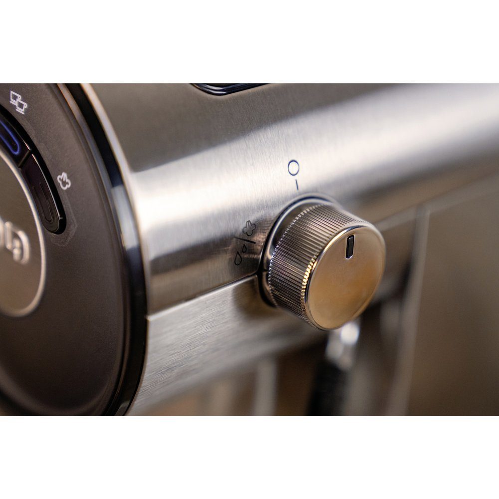 1 Schwarz Espressomaschine Unold Unold Siebträger Edelstahl, mit Espressomaschine Piccopresso