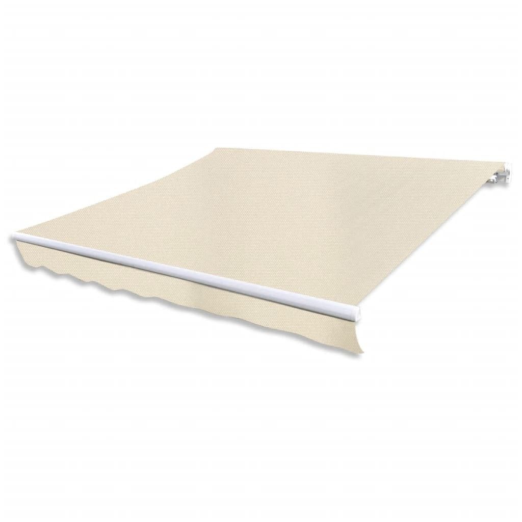 vidaXL Markise 400 cm Gelenkarmmarkise Motorisiert 400 cm Cremeweiß Balkon Terrasse
