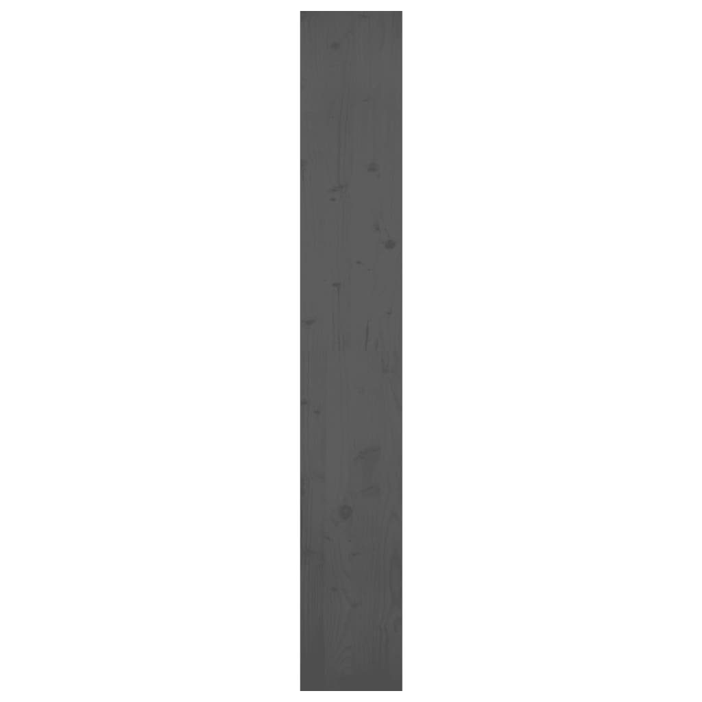 Grau cm Kiefer Bücherregal furnicato Massivholz 80x30x199,5 Bücherregal/Raumteiler