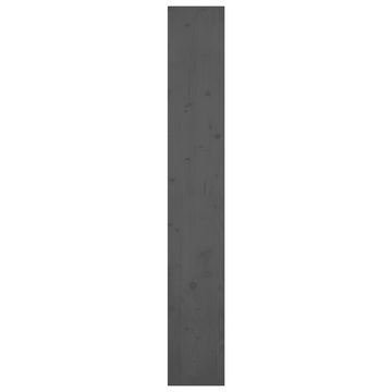 furnicato Bücherregal Bücherregal/Raumteiler Grau 80x30x199,5 cm Massivholz Kiefer