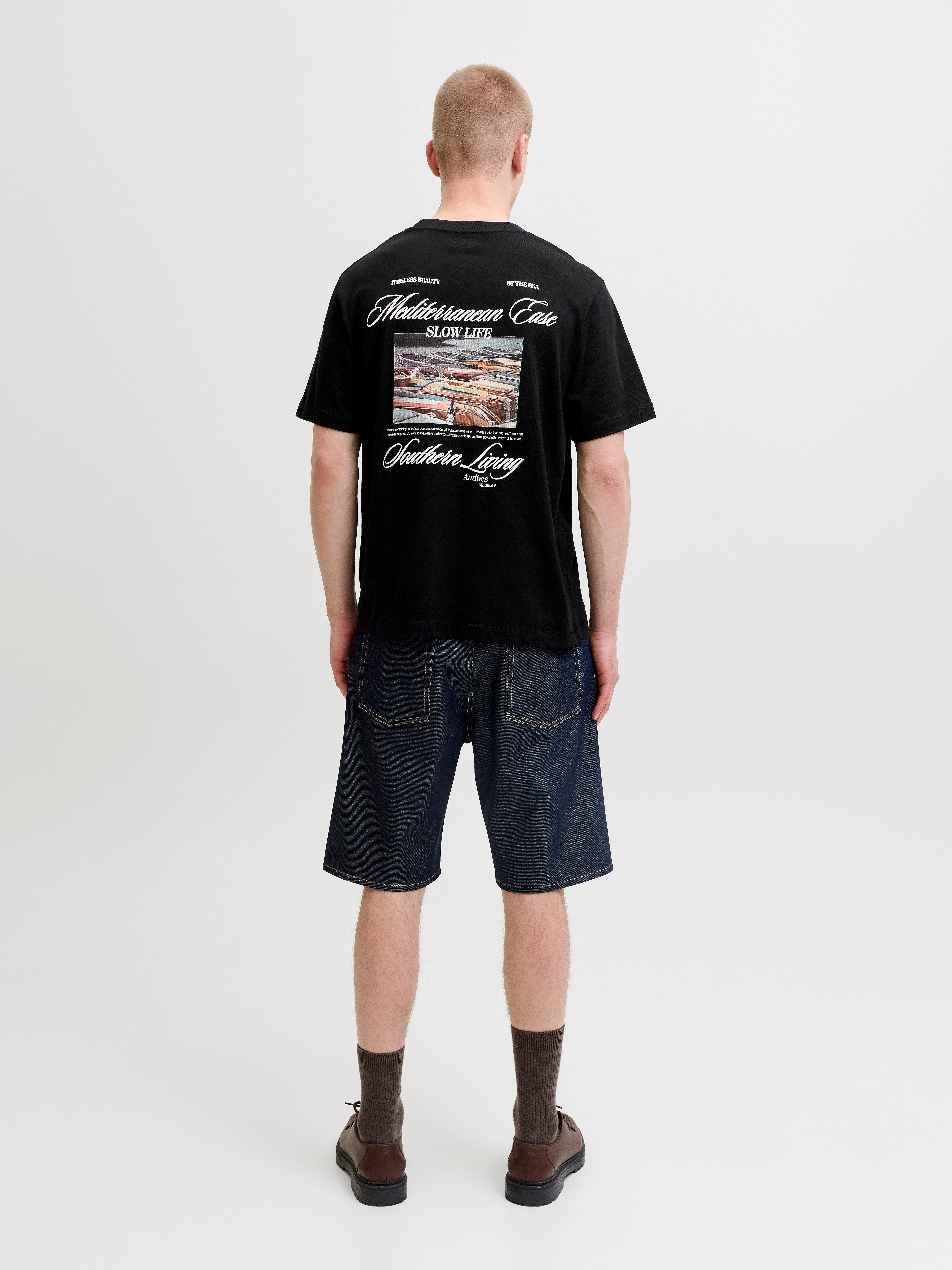 Jack & Jones T-Shirt JORCASSIS PHOTO BACK TEE SS CREW NECK mit Print – Bild 4 von 5