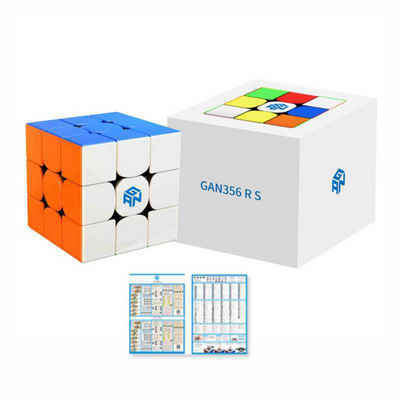 Tadow Lernspielzeug GAN 356RS Rubik's Cube,3x3 Rubik's Cube,RPM-Würfel,Puzzle-Spiele