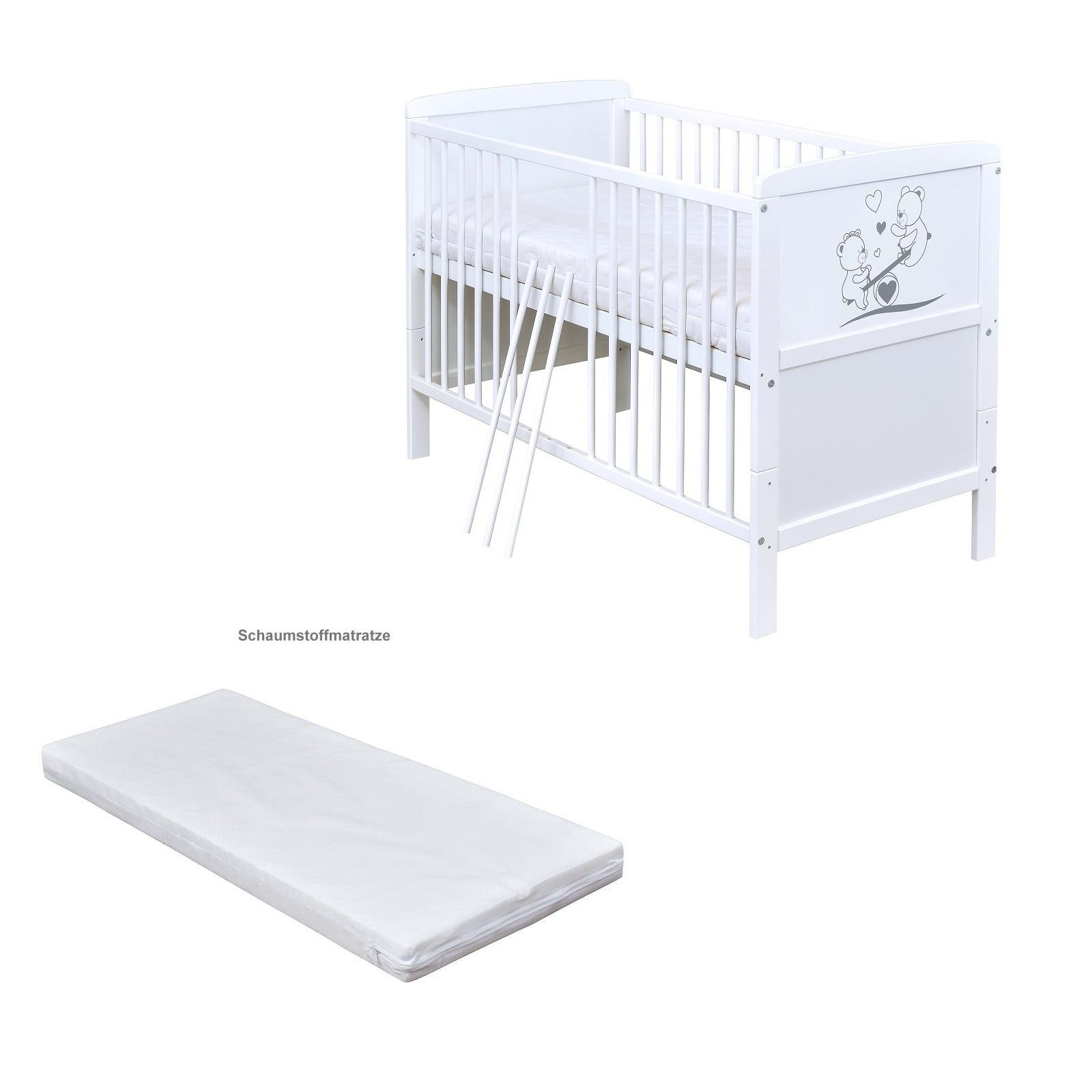 Baby-Delux Babybett Luna Teddy Wippe, Kinderbett günstig online kaufen