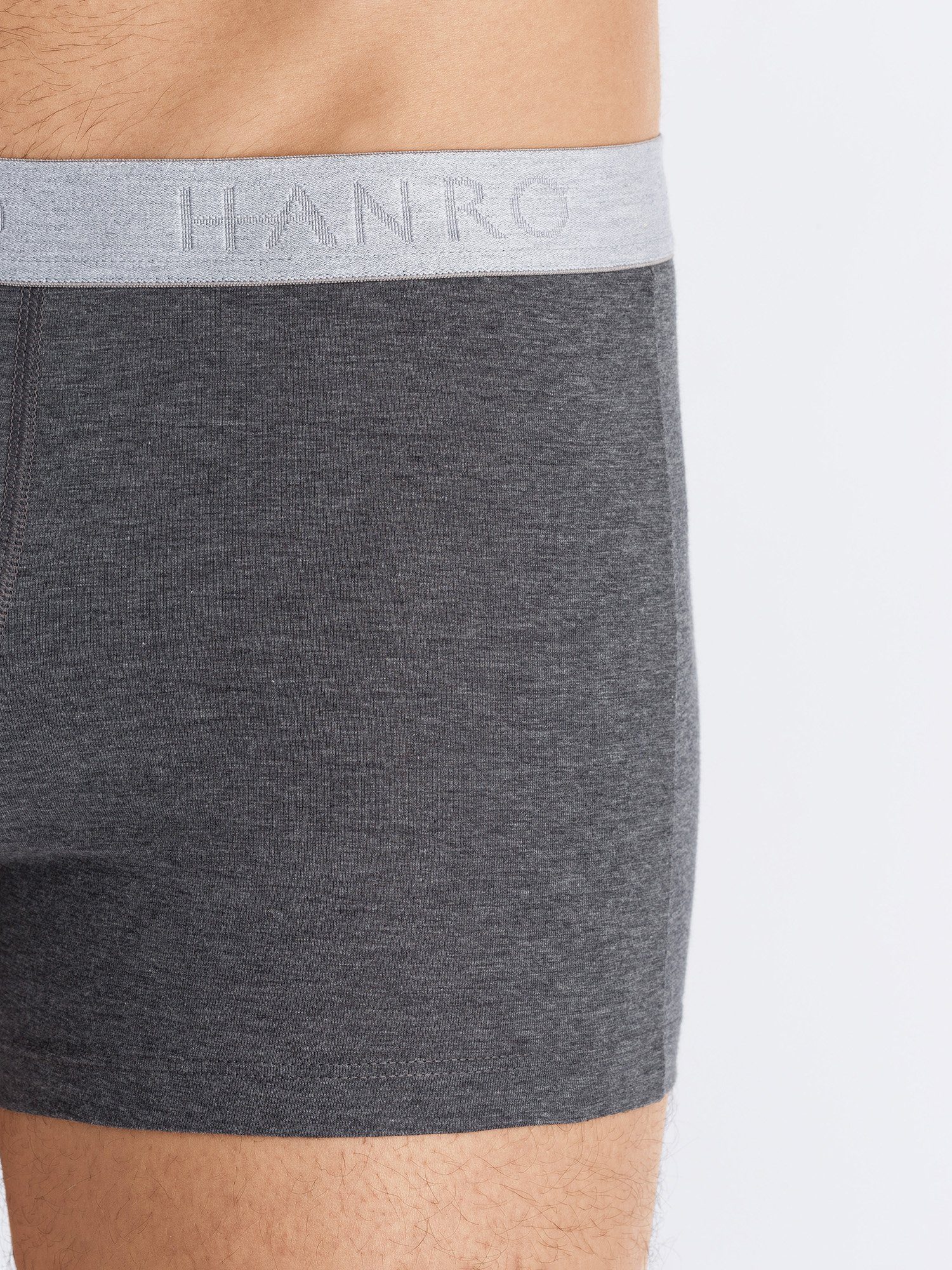 Hanro Retro Pants 2-Pack Cotton coal Essentials melange