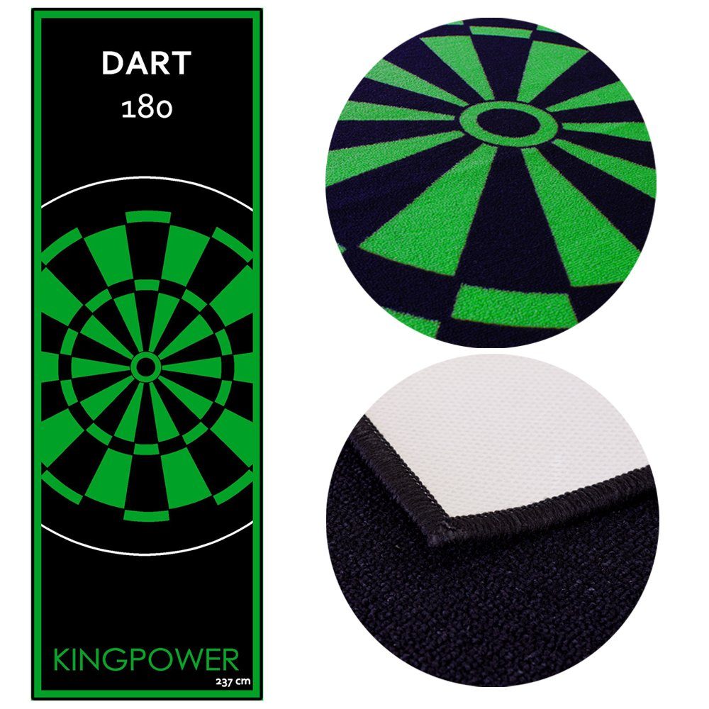 Kingpower Dartmatte Dartmatte Dartteppich Darts Turnier Matte Darts Dart Matte 237 x 80 cm Kingpower (1-St)