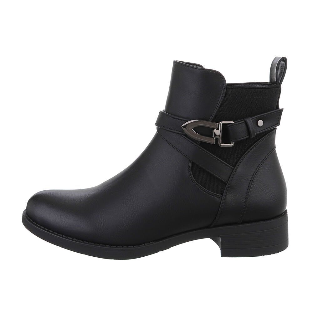 Ital-Design Damen Elegant Stiefelette (84648431) Blockabsatz Flache Stiefel günstig online kaufen