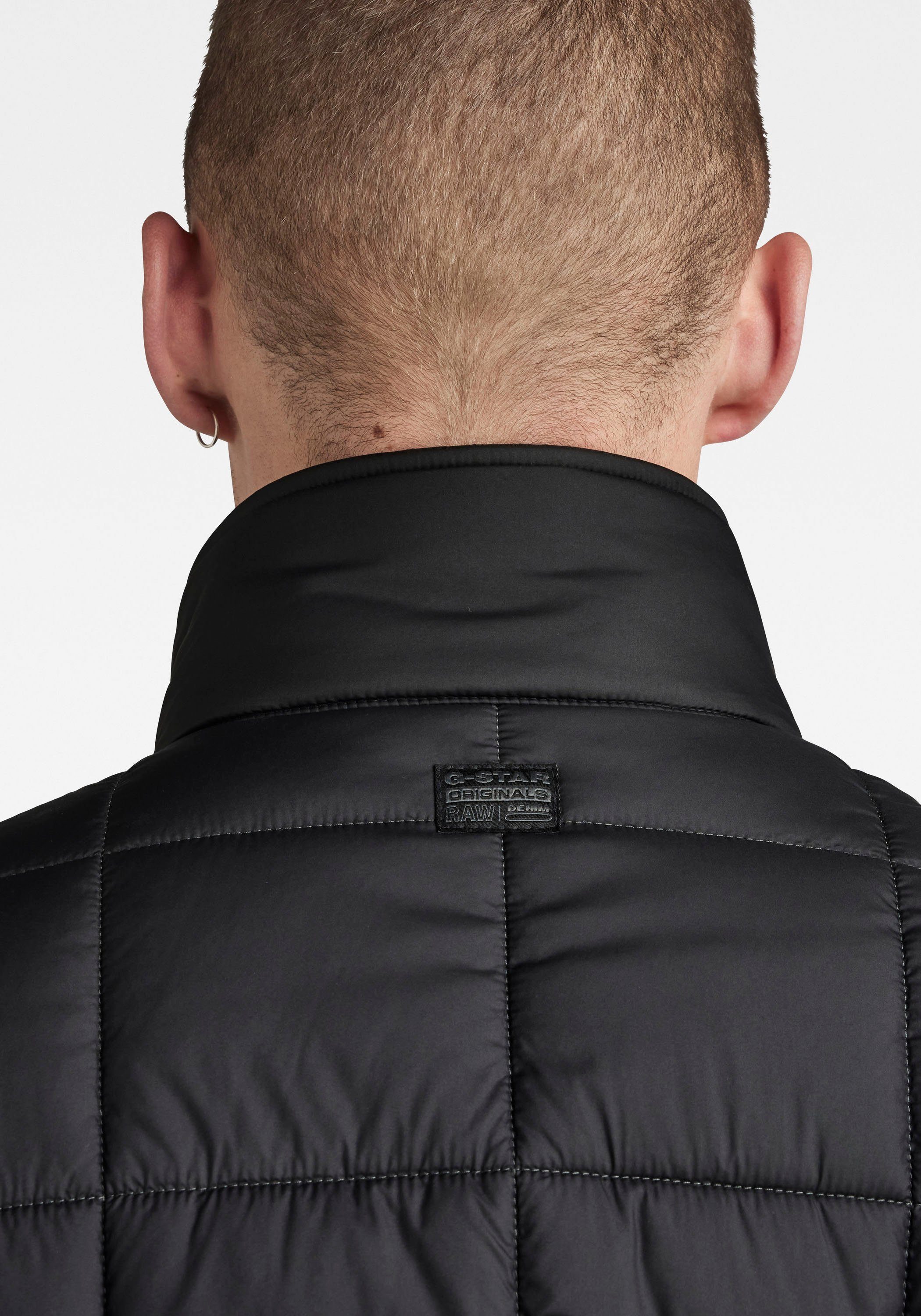 jkt RAW G-Star black quilted Meefic Steppjacke dk