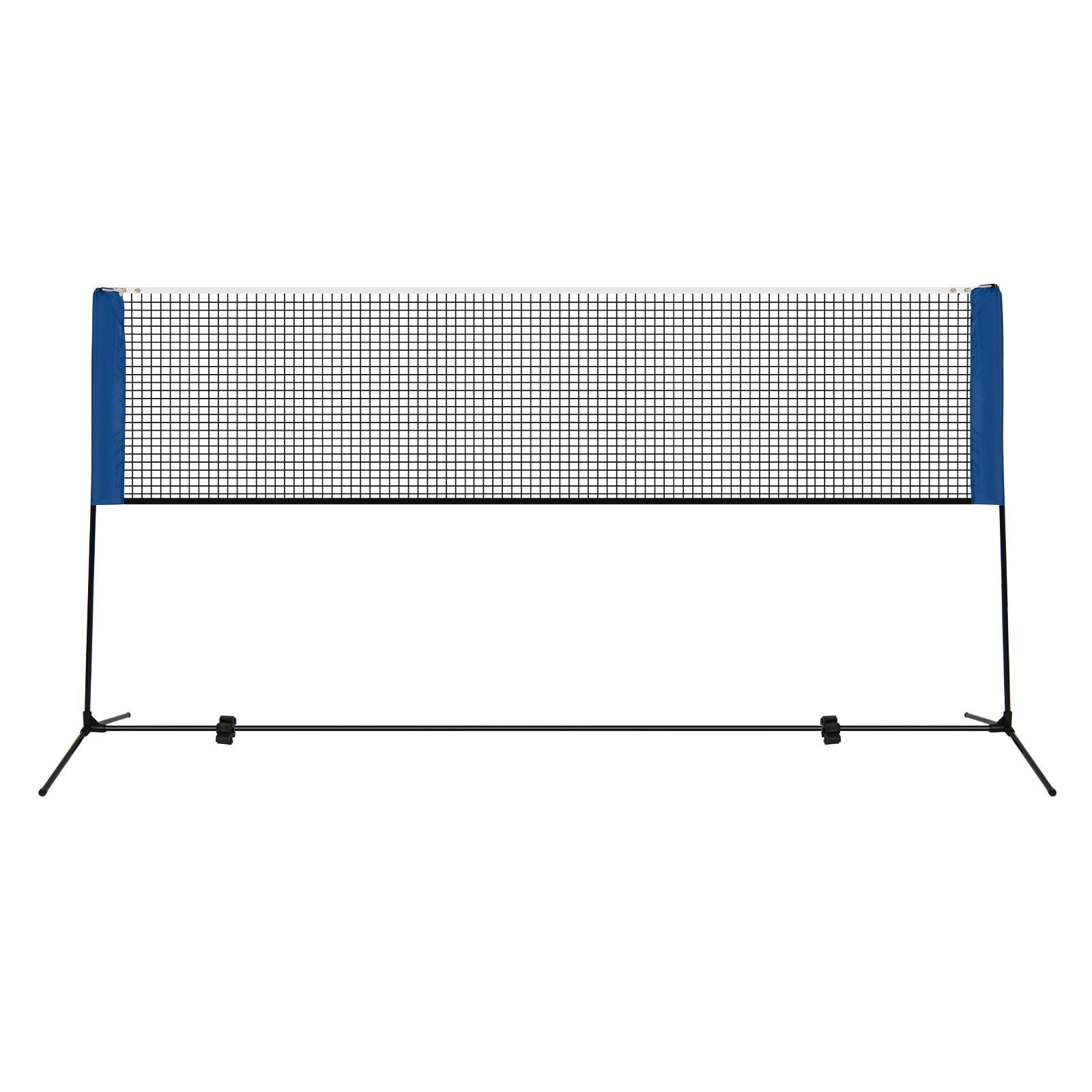 COSTWAY Badmintonnetz, Federballnetz höhenverstellbar mit 2 Federbällen & Tragetasche, 510 cm