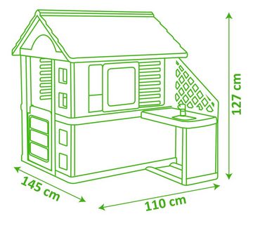 Smoby Spielhaus Natur, mit Sommerküche; Made in Europe