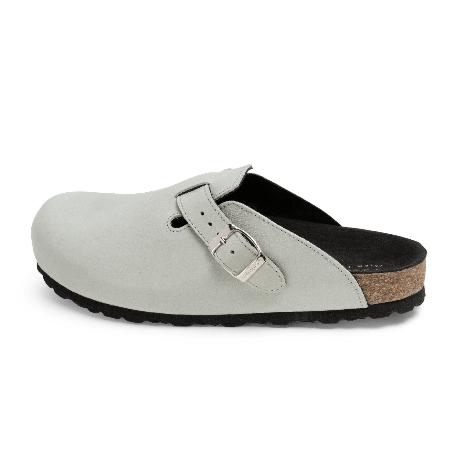 Damenschuhe Nappaleder Clog salbei Clog vitaform