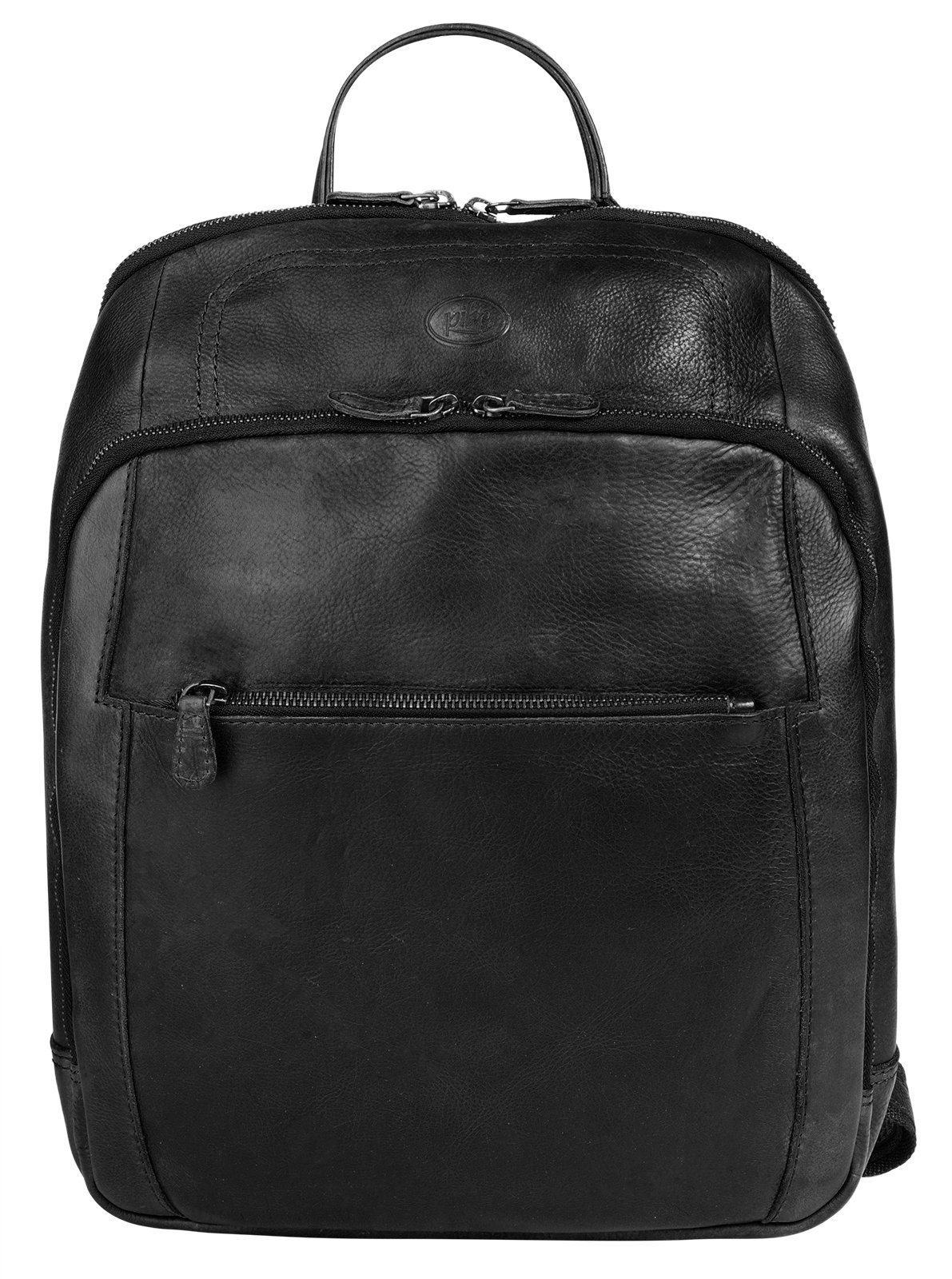 Piké Laptoprucksack, echt Leder, Made in Italy
