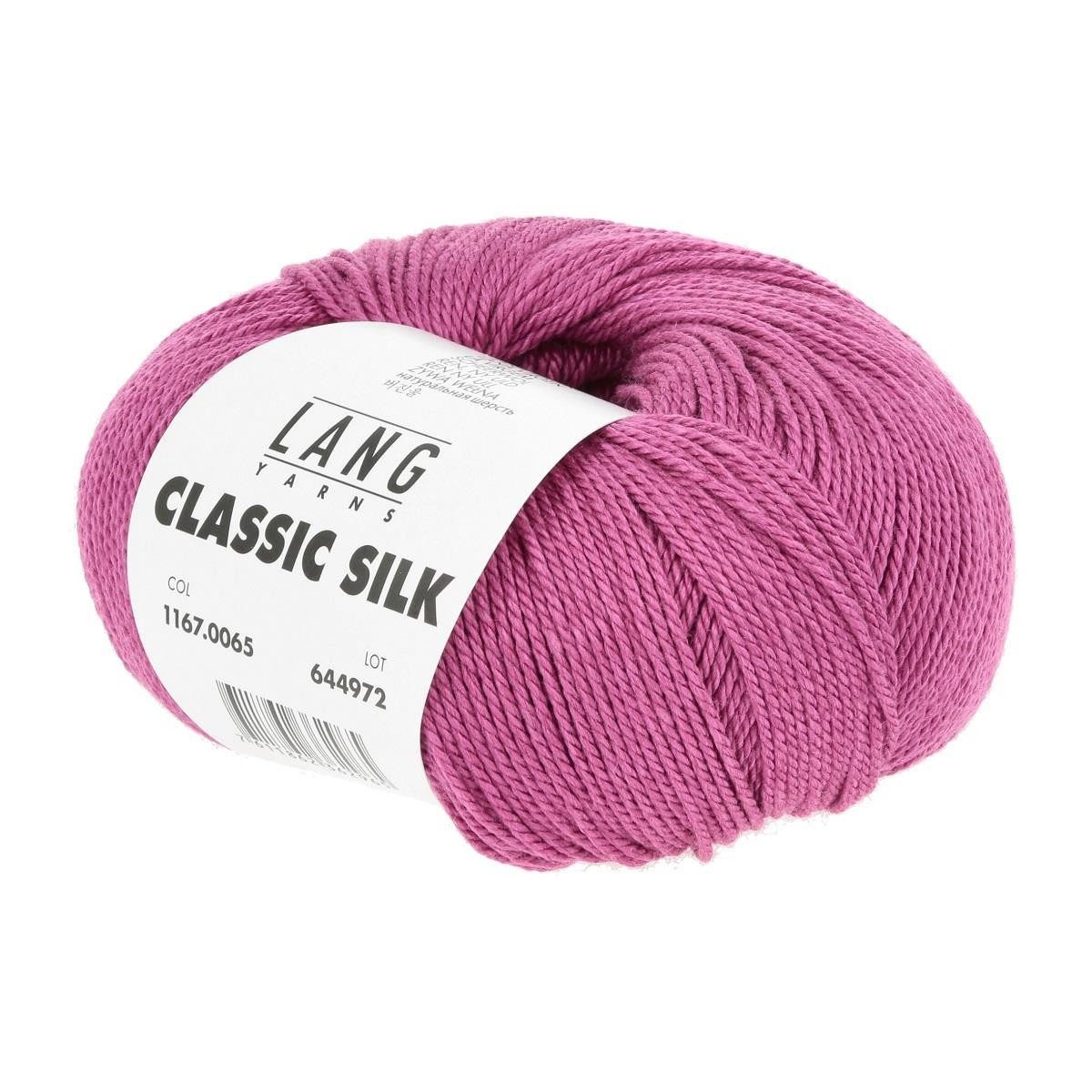 LANG YARNS Classic Silk 0065 pink Häkelwolle, 150 m