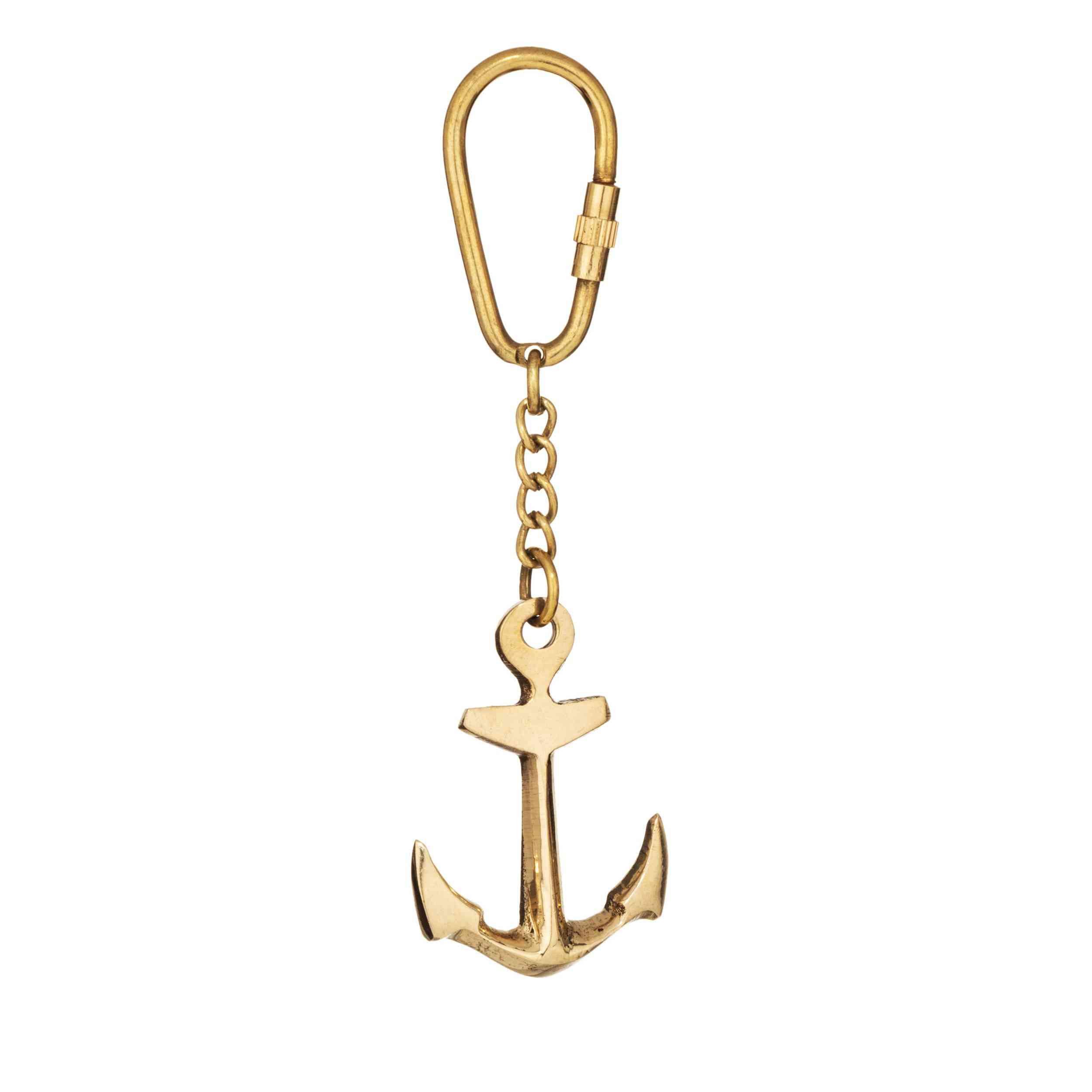 NKlaus Dekofigur Anker aus Messing – 11x3,5cm Klassisch Nautisch, Made in Germany