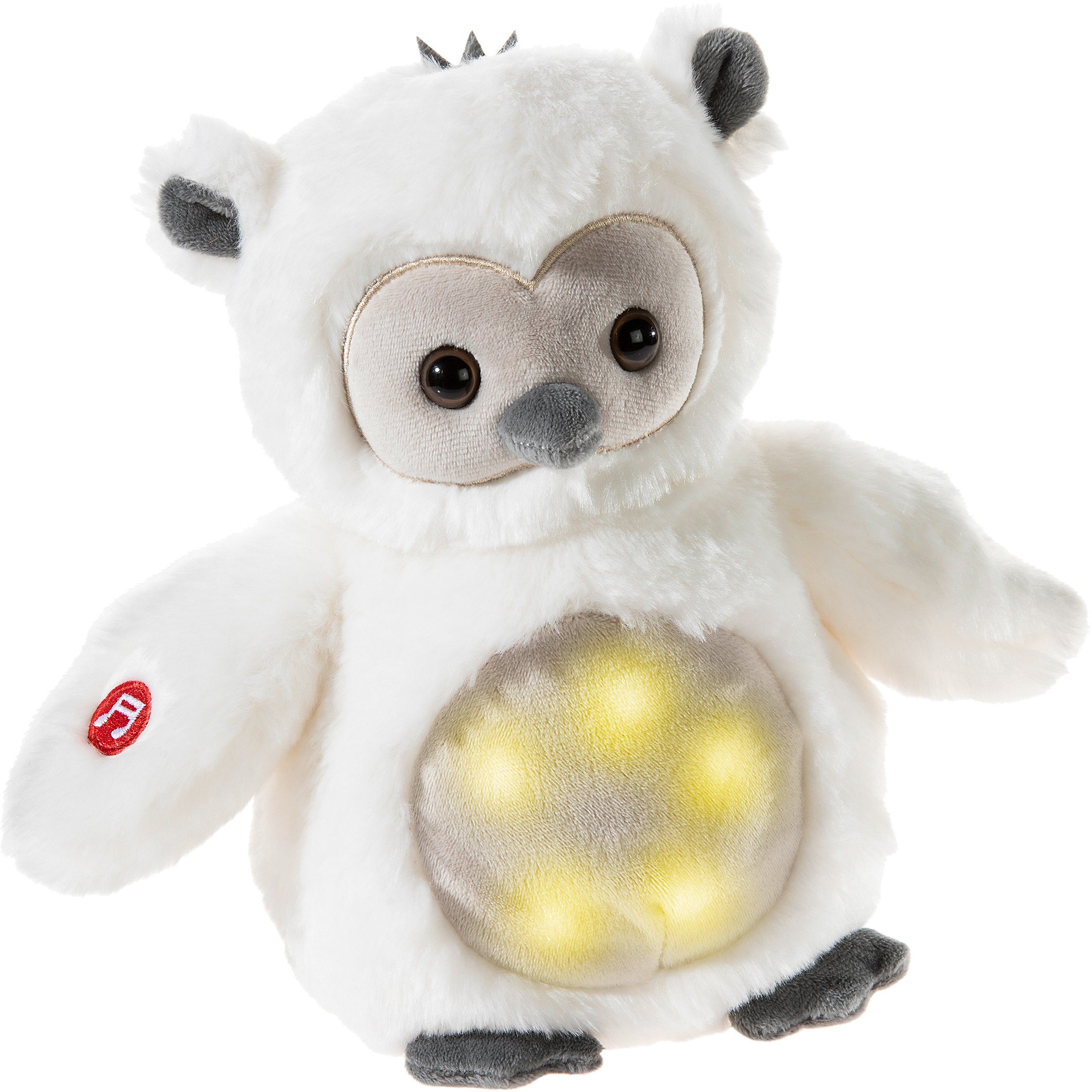 Heunec® Kuscheltier Musiledi Eule 20 cm, mit Nachtlichtfunktion und Schlaflied