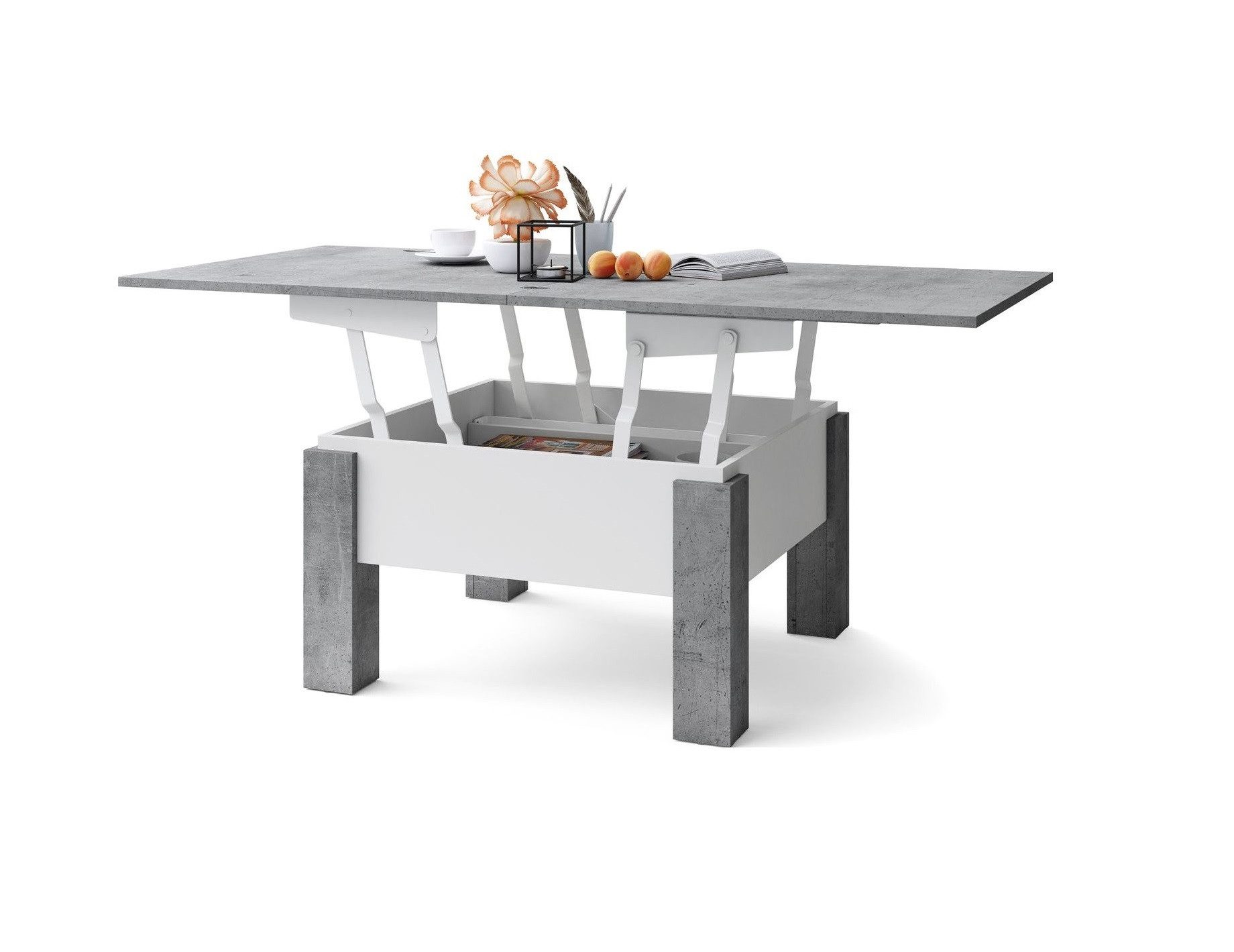 designimpex Couchtisch Design Oslo Tisch höhenverstellbar günstig online kaufen