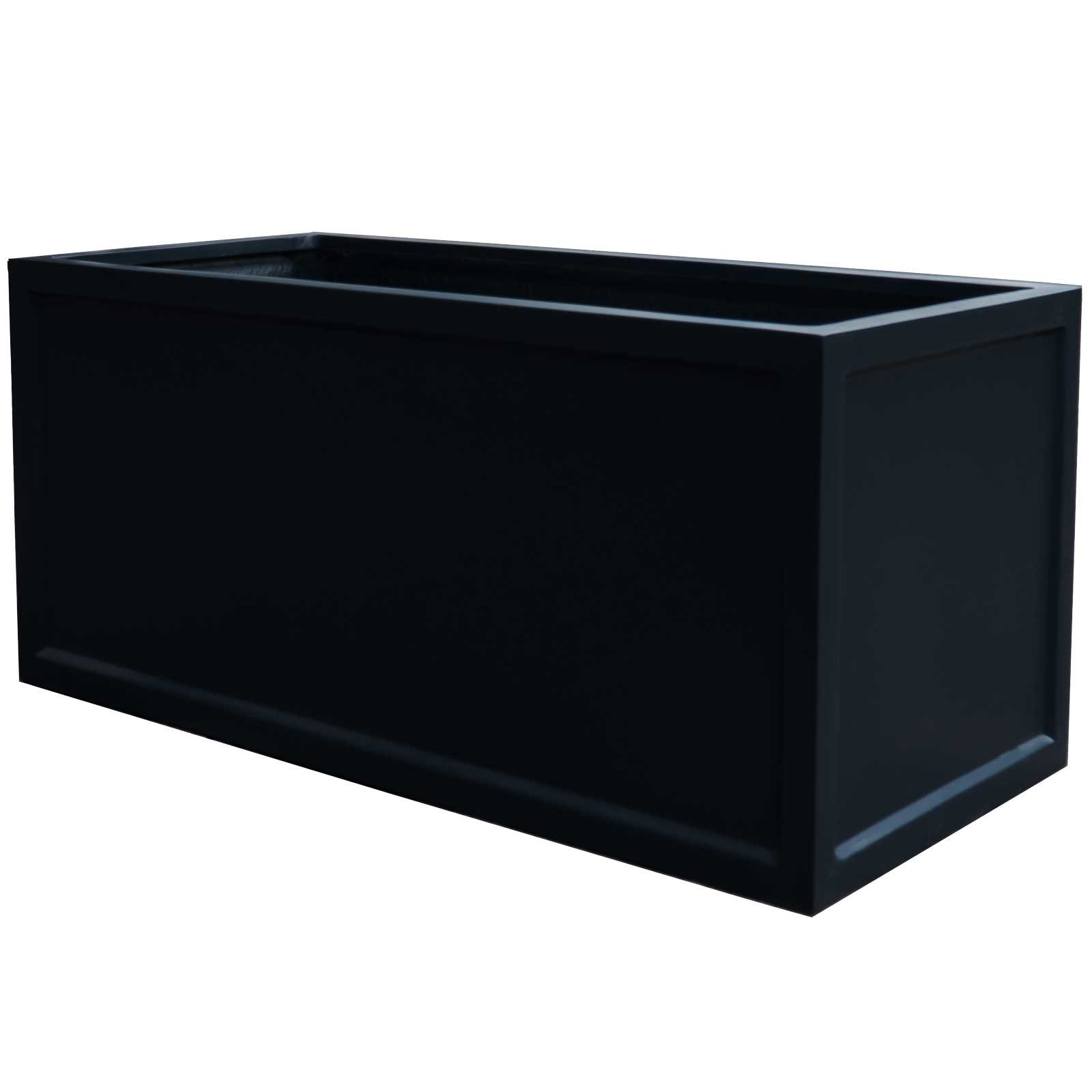 VIVANNO Pflanzkübel Fiberglas MAXI COTTAGE Kasten - Anthrazit Matt (1 St), 100x45x45 cm