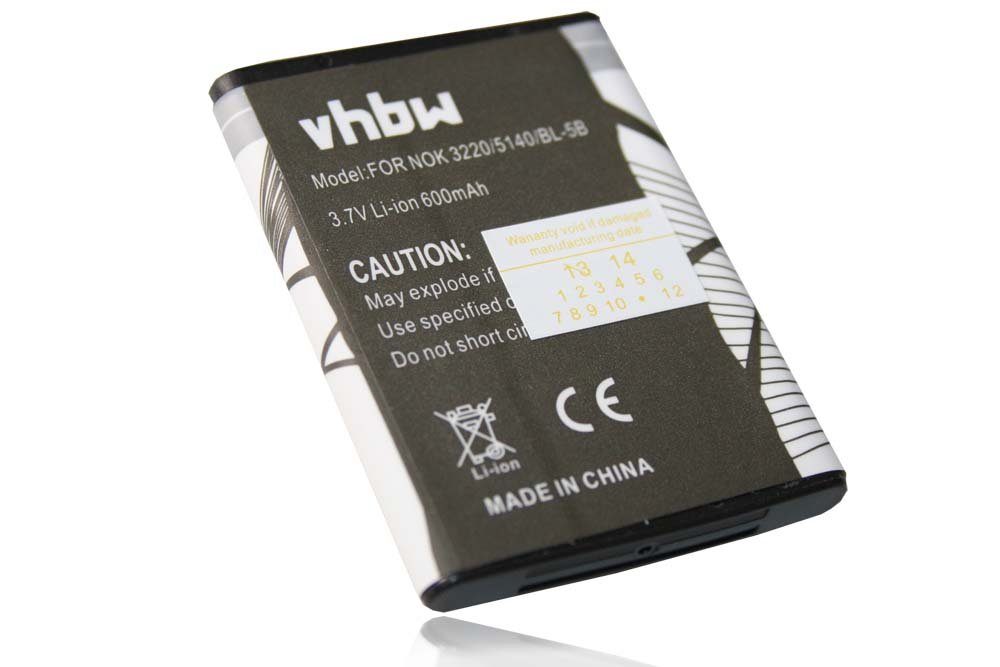 vhbw kompatibel mit Minox DCC 5.0, Digital Classic DCC 5.1 Smartphone-Akku Li-Ion 600 mAh (3,7 V)