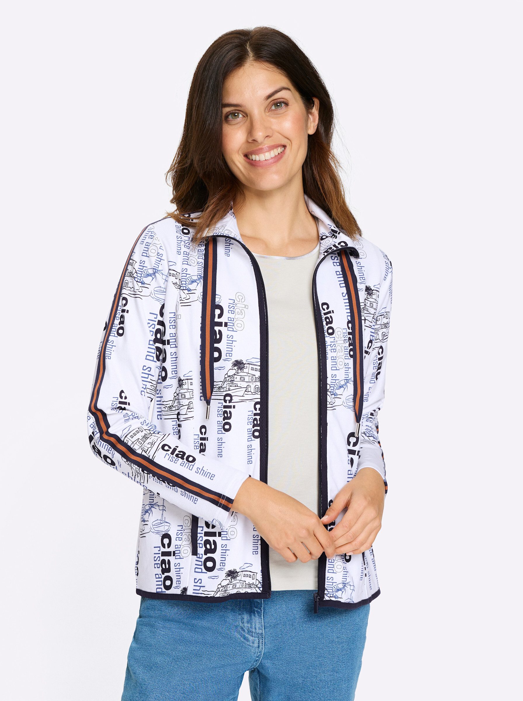 Sieh an! Shirtjacke Sweatjacke . günstig online kaufen