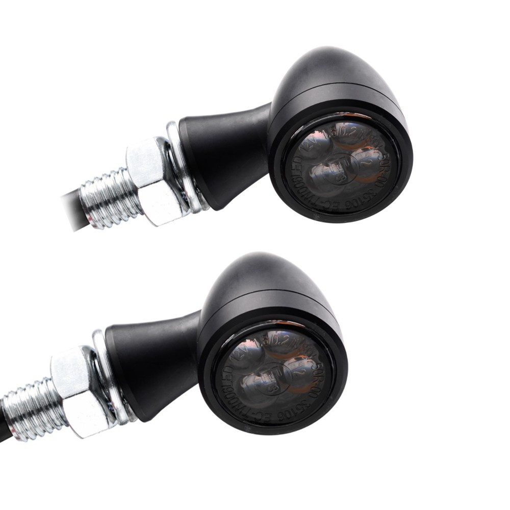 Lumitecs Blinker LED Blinker Motorrad mit E-Prüfzeichen Brems- und Rücklicht TX1 schwar