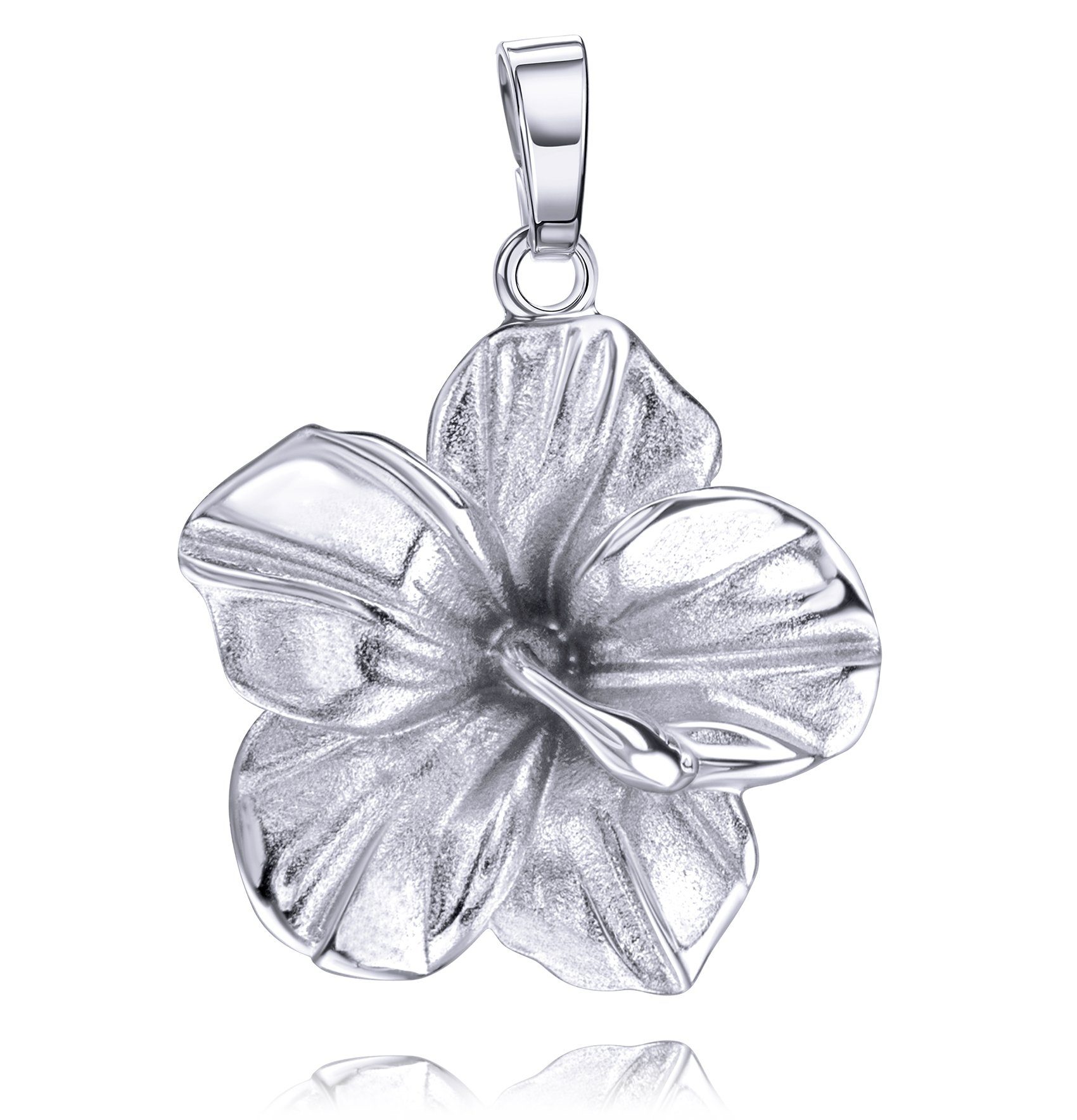 Damen), Made für (Blütenanhänger, 925 Blumenanhänger Silberblüte Schmuckanhänger- Germany Anhänger JEVELION in Silber