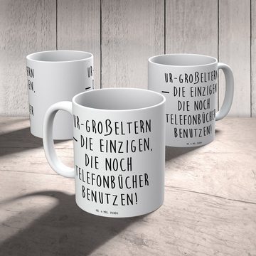 Mr. & Mrs. Panda Tasse Technik Ur-Großeltern - Weiß - Geschenk, Keramiktasse, Muttertag, Kaf, Keramik, Exklusive Motive