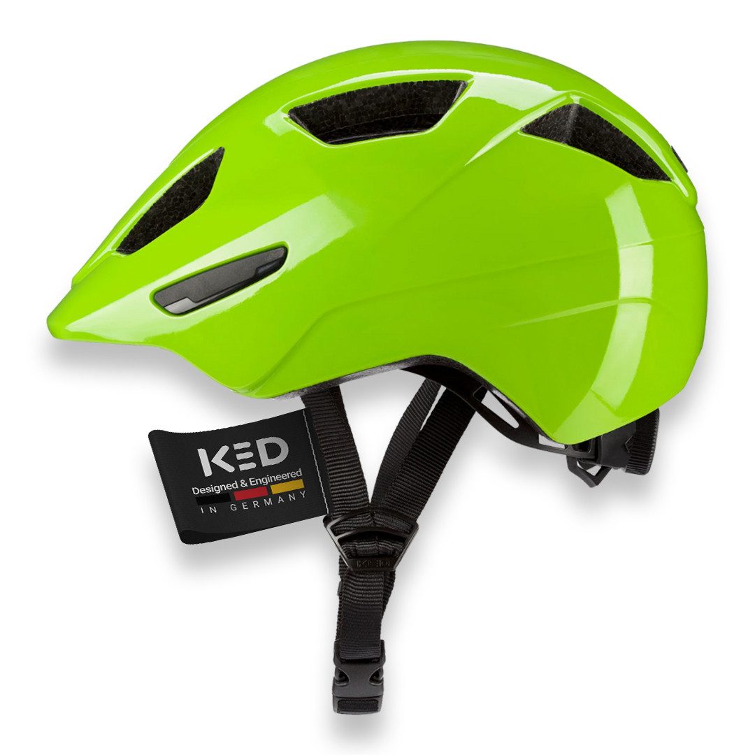 KED Fahrradhelm Dyno Kinderhelm, In-Mold Technologie, Verstellbarer Passform & Reflektoren