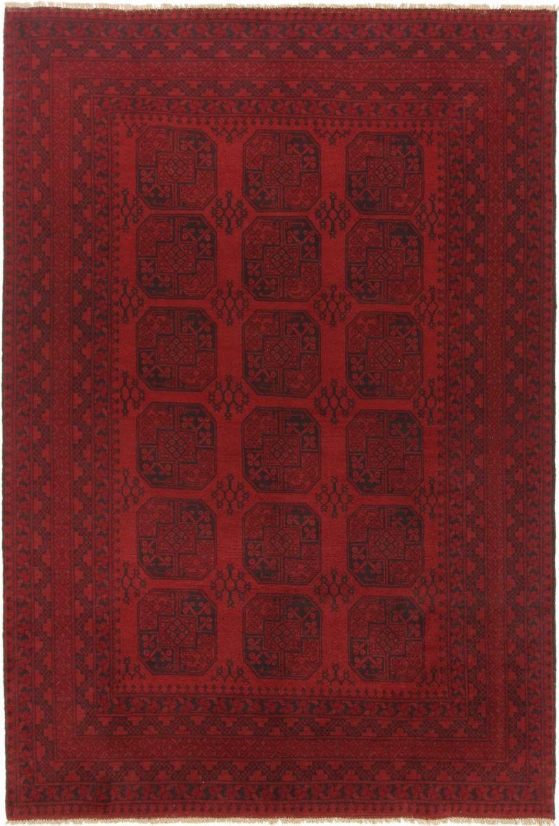 Orientteppich Afghan Akhche 199x291 Handgeknüpfter rechteckig, Nain Höhe: Orientteppich, 6 mm Trading
