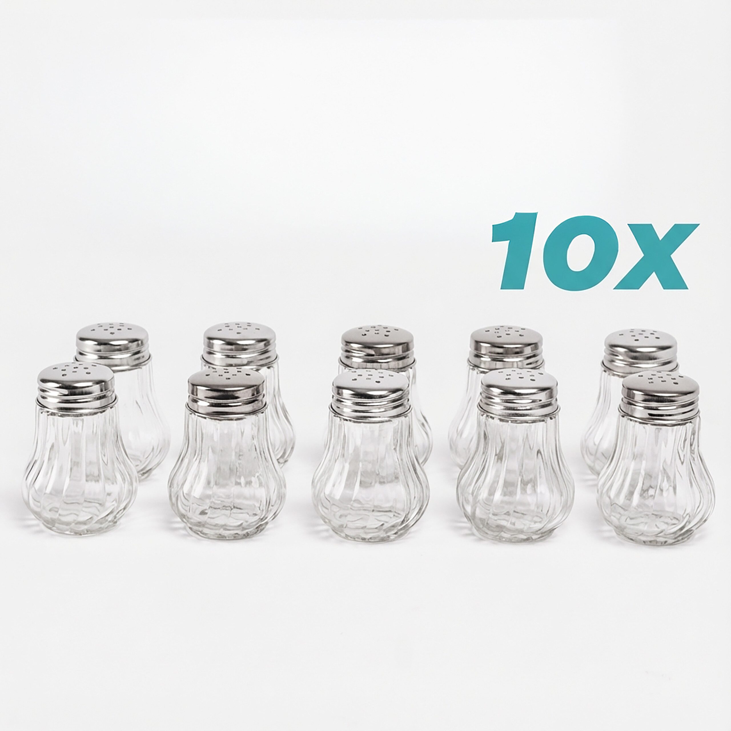 relaxdays Salz- / Pfefferstreuer Salz- und Pfefferstreuer 10er Set, 10er Pack