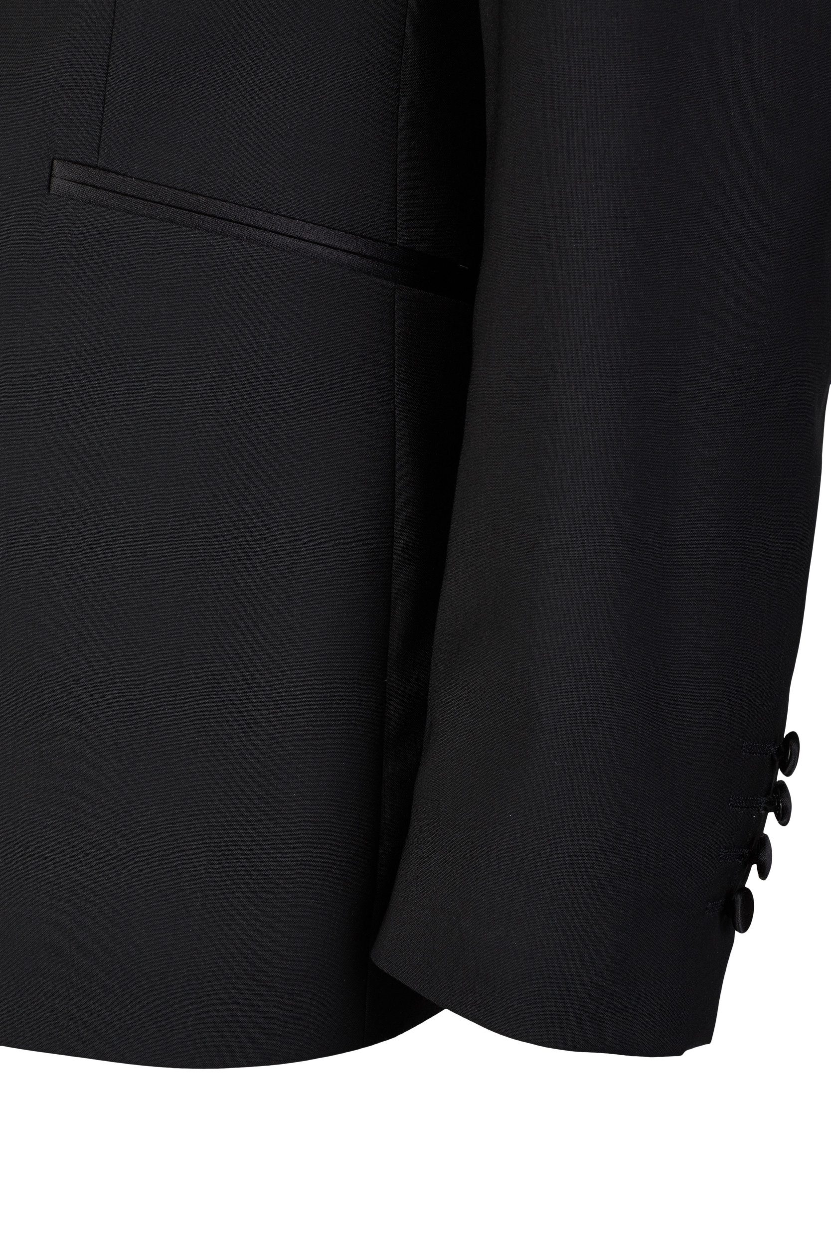 Wilvorst Sakko Wilvorst CLASSICs Herren Smokingsakko Schalkragen Drop8 Schwarz