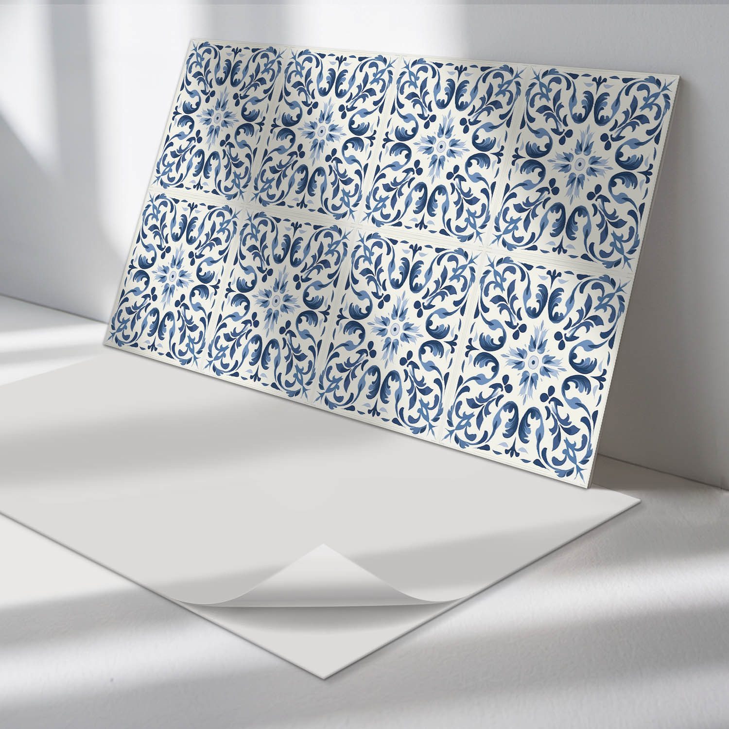 Tulup Spritzschutz Küchenrückwand Blumenmuster auf Fliesen günstig online kaufen
