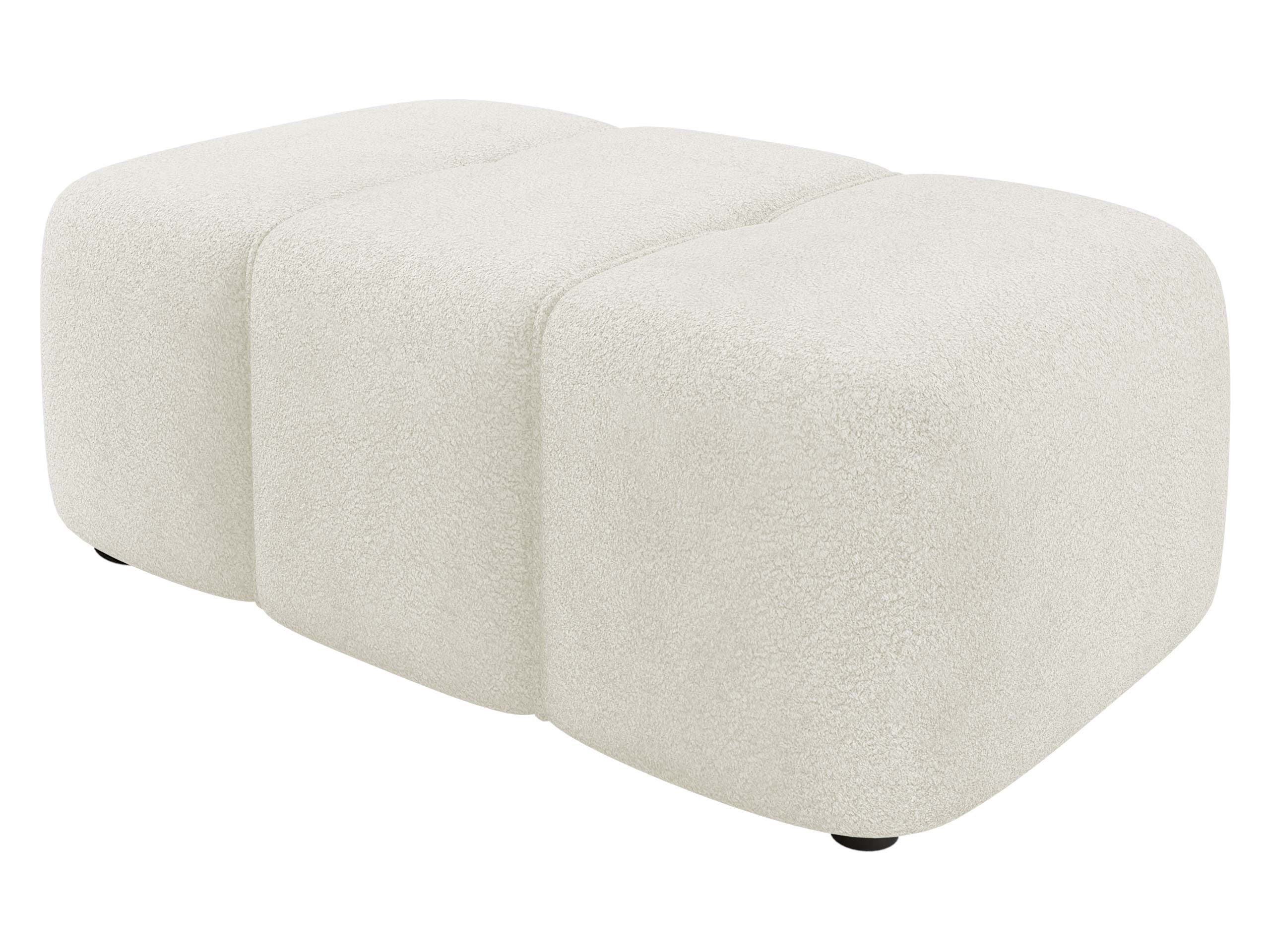 MIRJAN24 Polsterhocker Fetrinu Boucle, 93x62x38 cm, Schwarze Füße günstig online kaufen