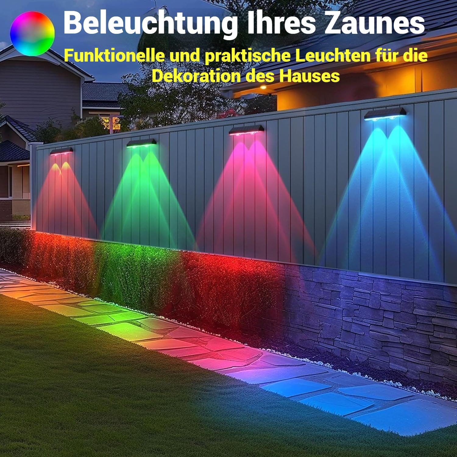 BlingBin LED Solarleuchte 2/4/6 Stück Wasserdichte günstig online kaufen