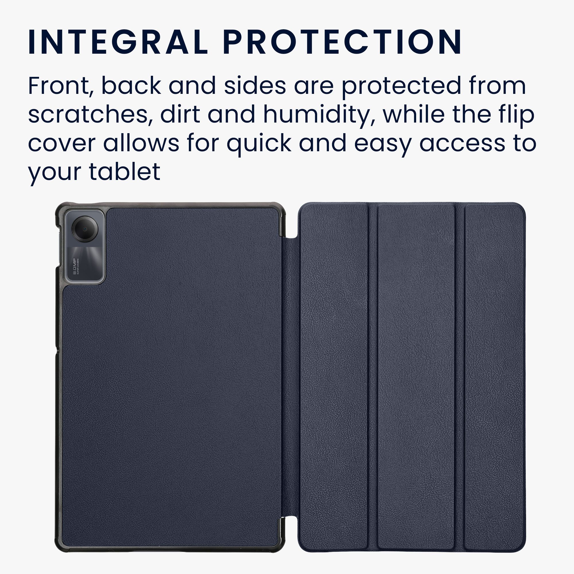 kwmobile Tablet-Hülle Hülle für Xiaomi Redmi Pad SE, Tablet Smart Cover Case Schutzhülle mit Ständer – Bild 4 von 5