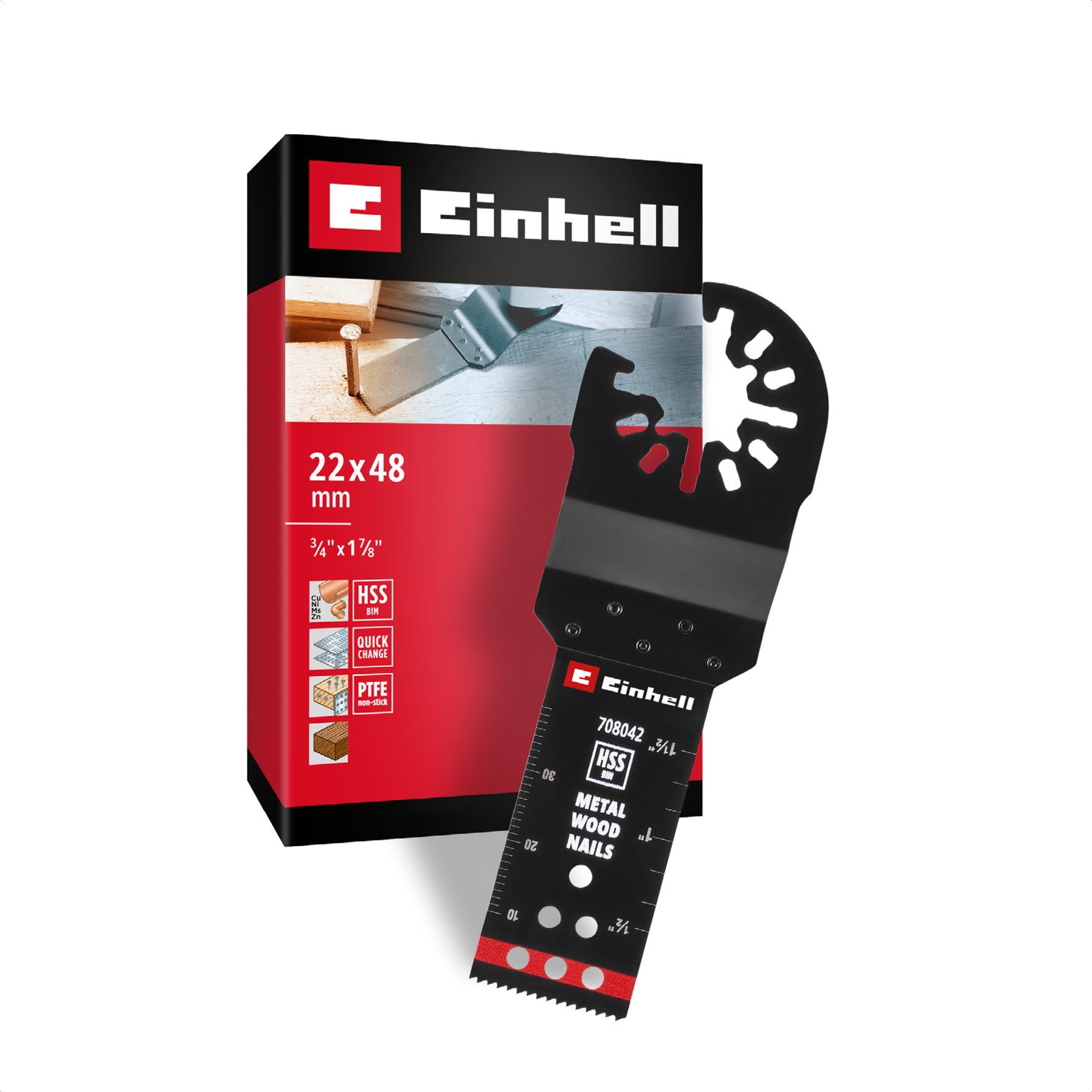 Einhell Sägeblatt Original Einhell Tauchsägeblatt aus Bi-Metall für Metall- und Holzbear, Original Einhell Tauchsägeblatt aus Bi-Metall für Metall- und Holzbear