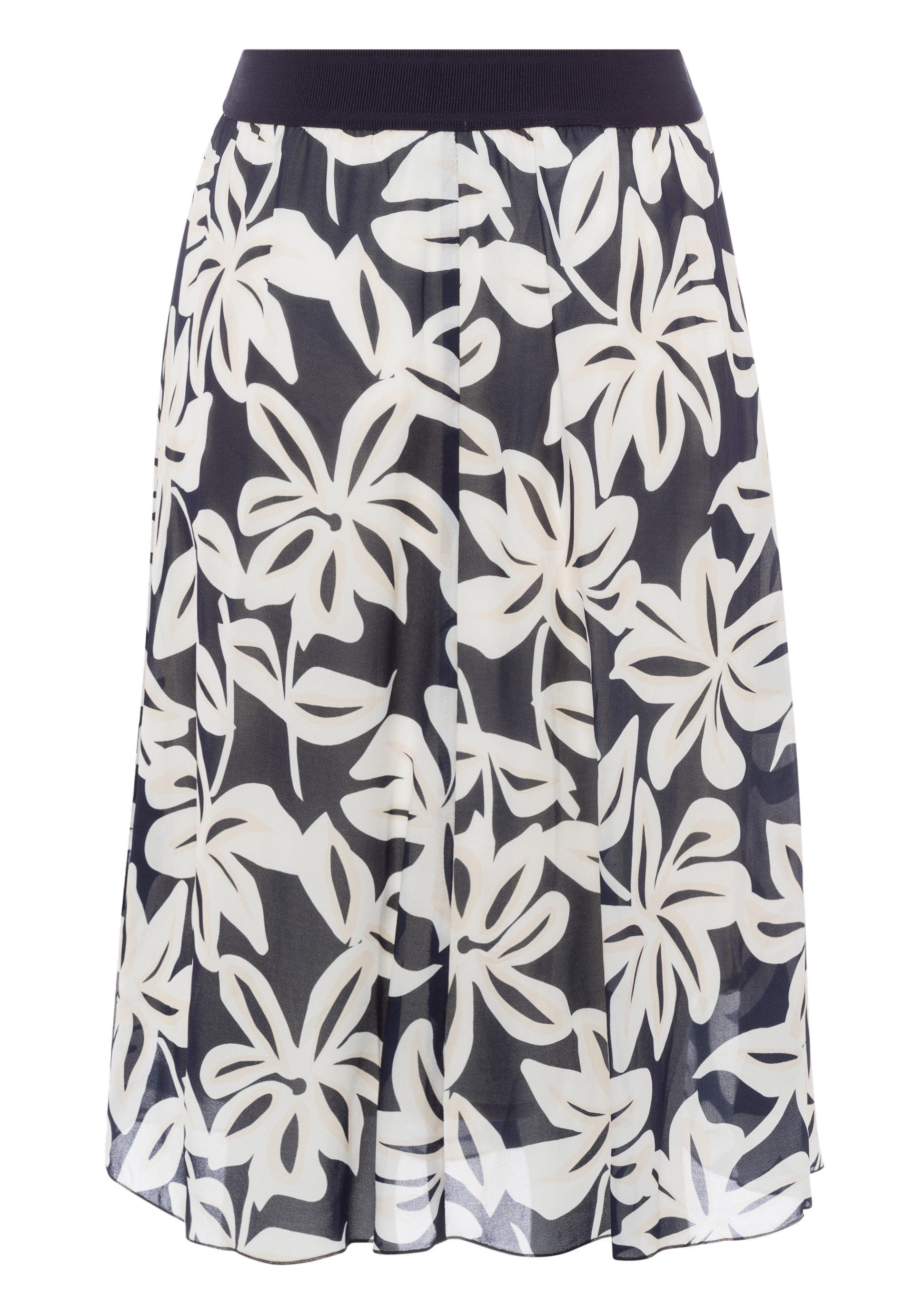 FRANK WALDER A-Linien-Rock mit Schmuckgummi in der Taille günstig online kaufen