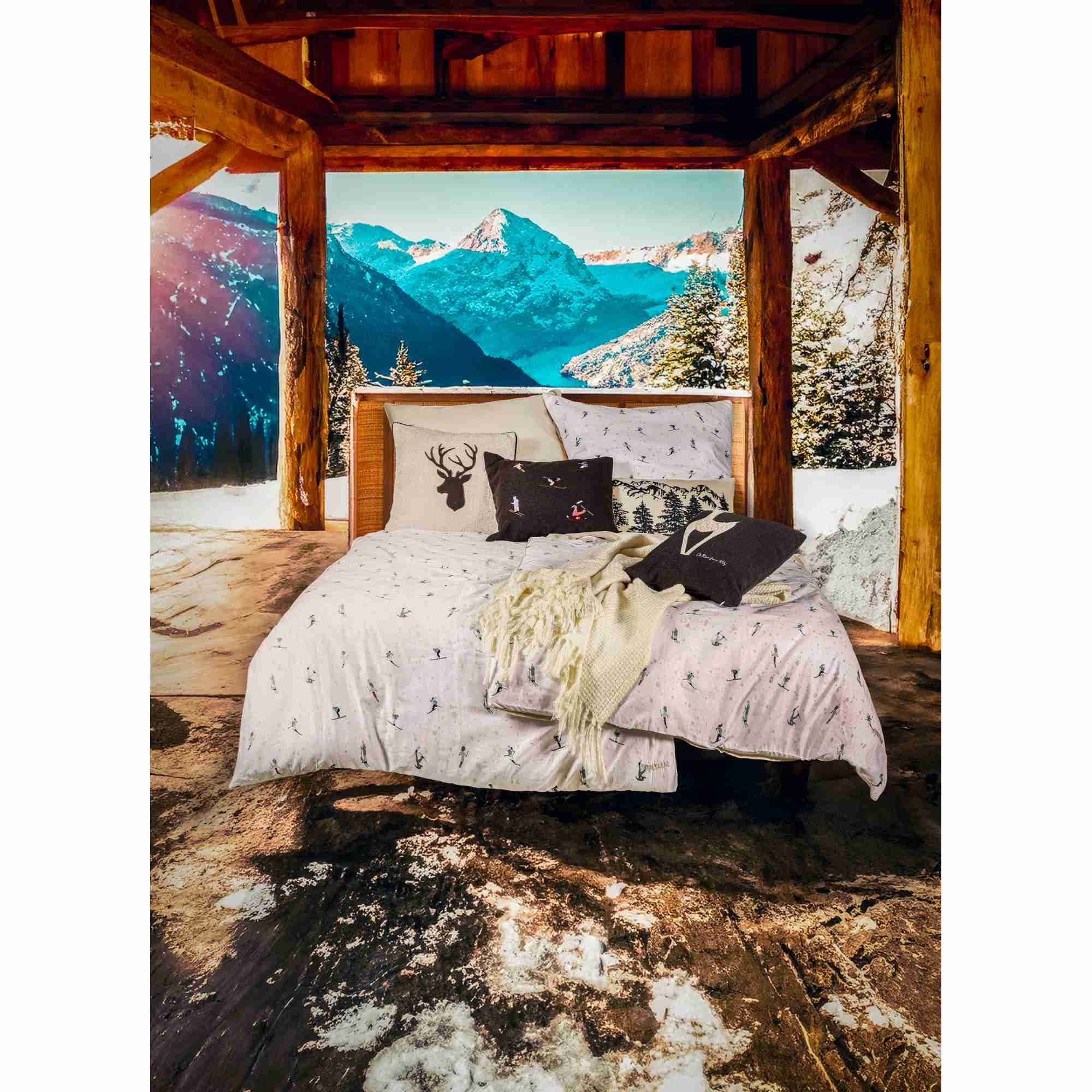 Sportalm Kitzbühel Bettwäsche SKIING Bettwäsche, Baumwolle, 1 teilig, 135 x 200 cm in Weiß