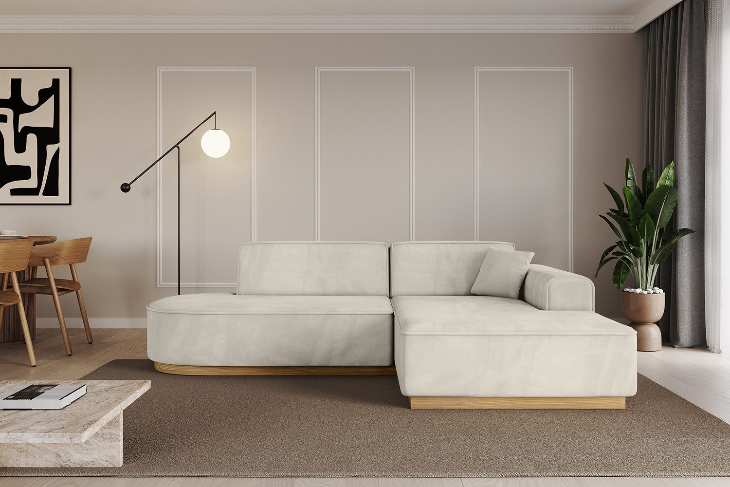 ALTDECOR Ecksofa IREA-L1-v2, Sofa Praktische Bequeme Funktionsecke Couch L-Form Eckcouch, Corner Sofa L-Form Vielseitige Sofa Wohnlandschaft Wohnzimmer