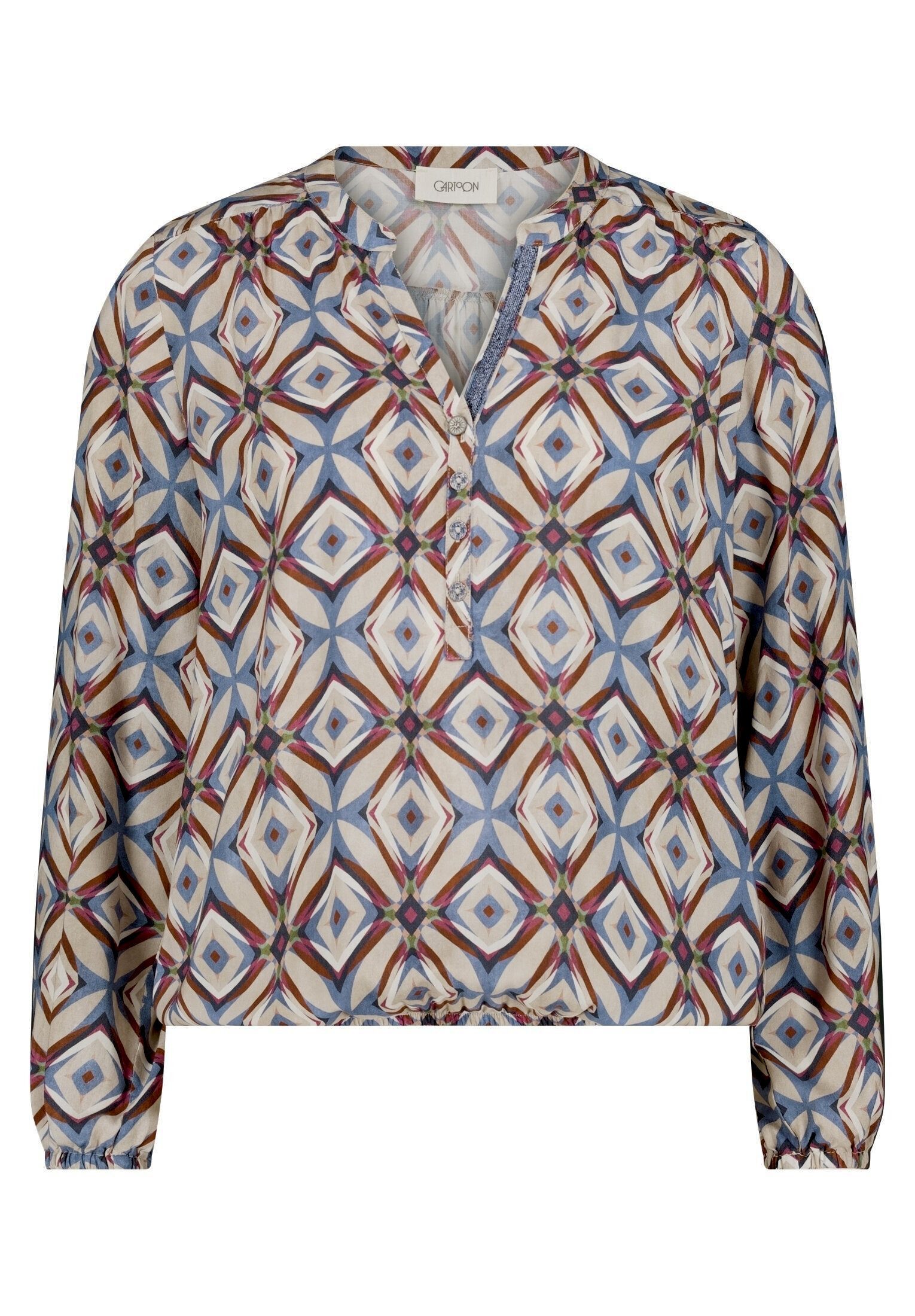 Cartoon Schlupfbluse Damen mit Muster