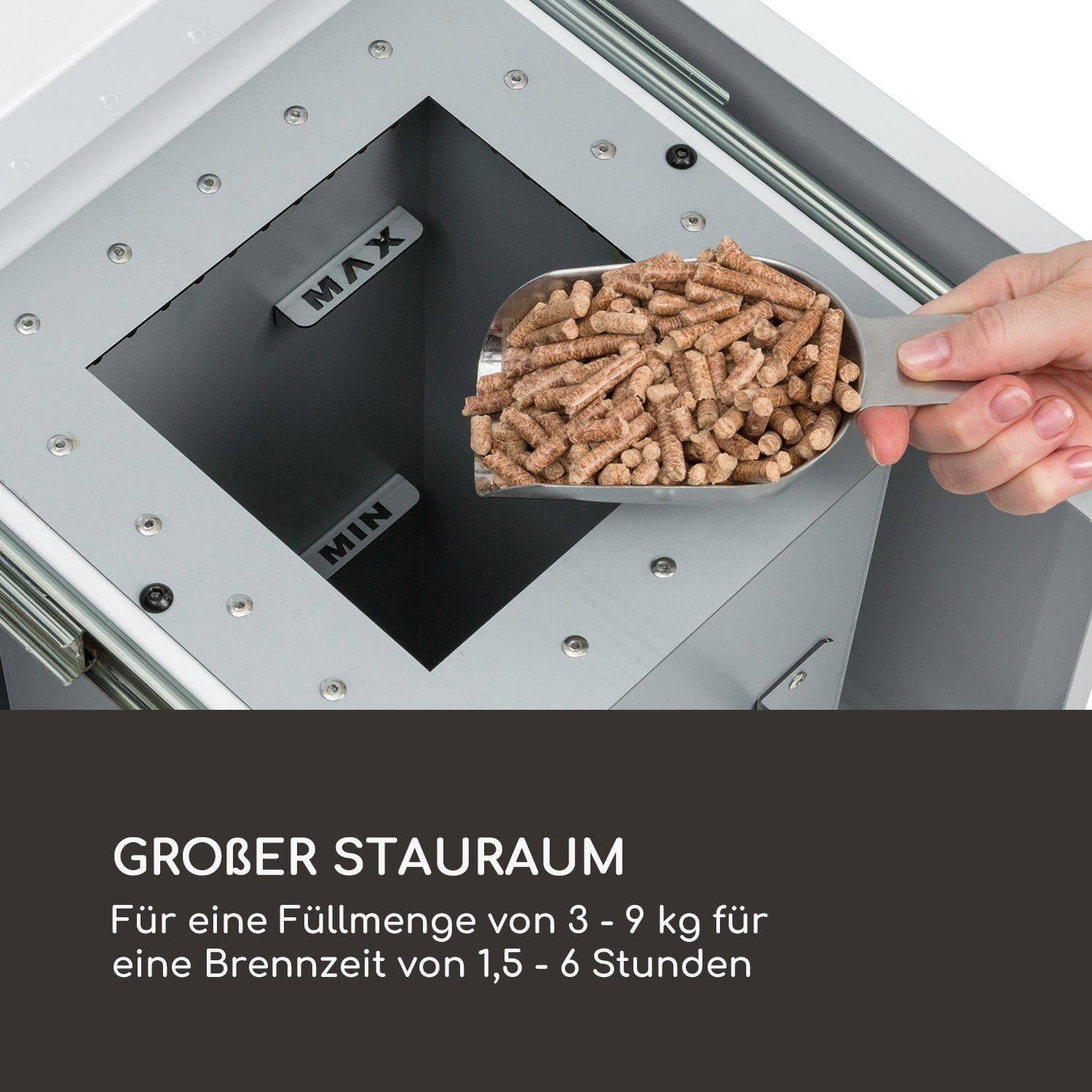 Heat blumfeldt Terrassenstrahler Terrassenheizer 12200 Heistrahler Terrasse W, Hunter, Garten Pellet Heizpilz Pellet