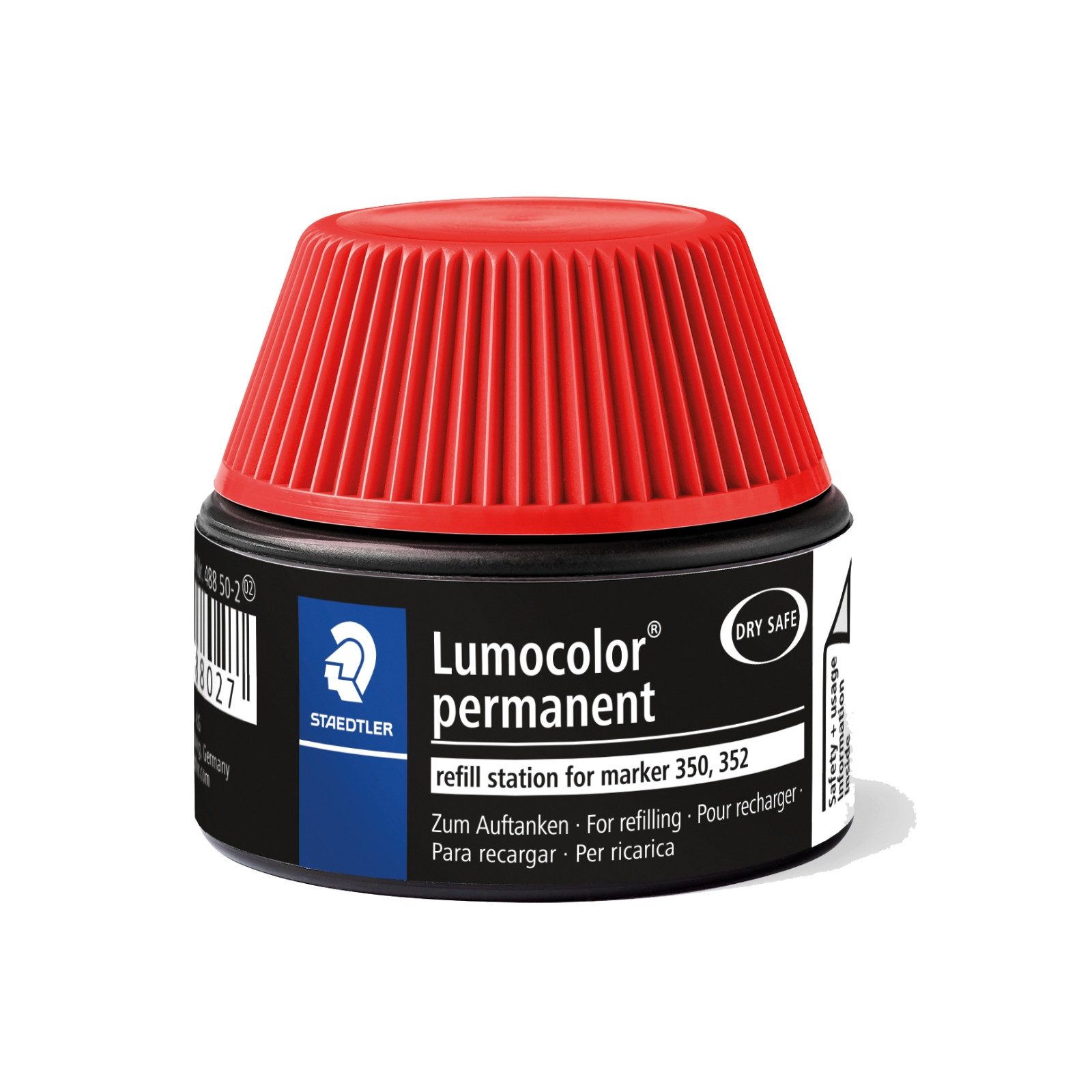 STAEDTLER STAEDTLER Lumocolor Nachfüllstation für Permanent-Marker 350,352 - rot Tintenglas