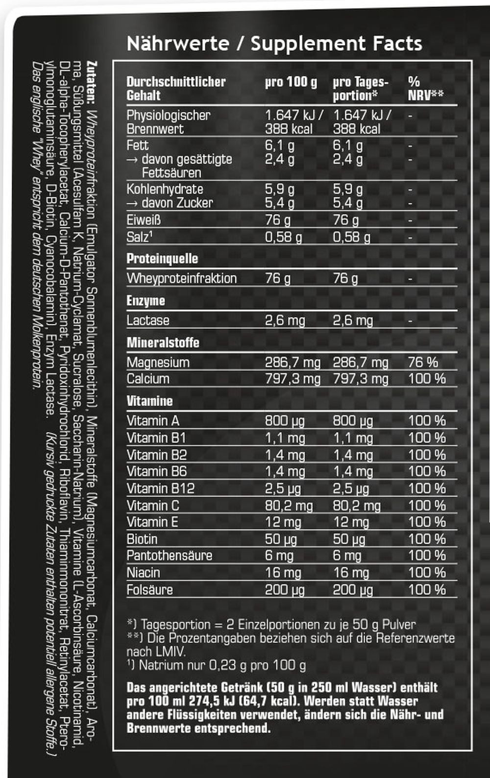 SRS™ SRS Supreme Whey - 900 g - Dose Pulver